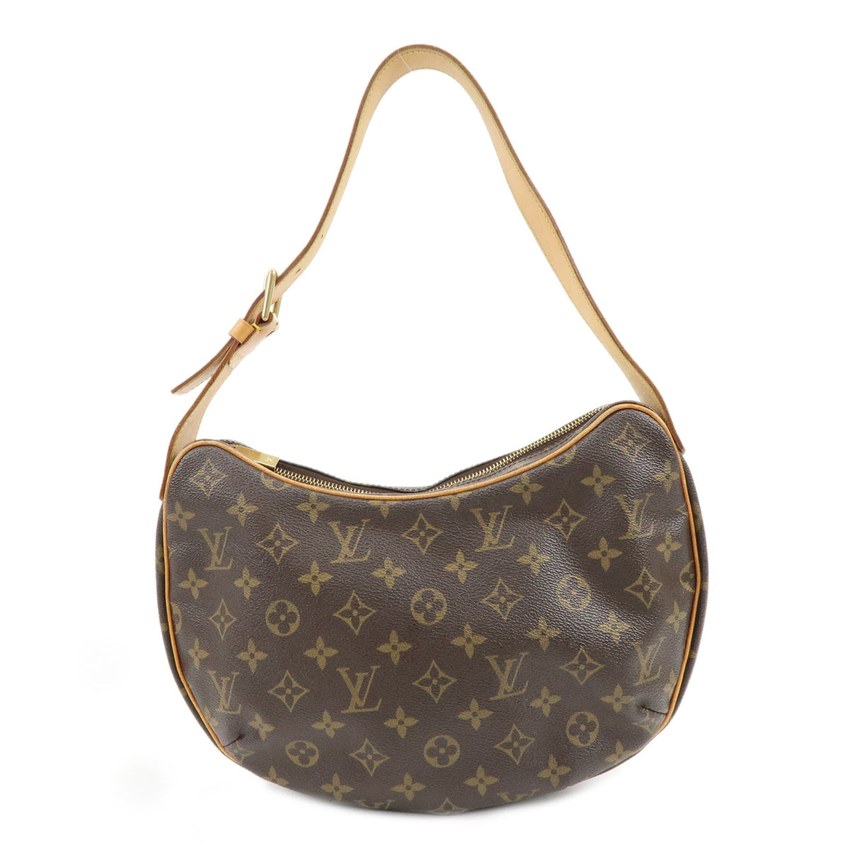 Louis Vuitton Monogram Croissant MM Shoulder Bag Brown M51512