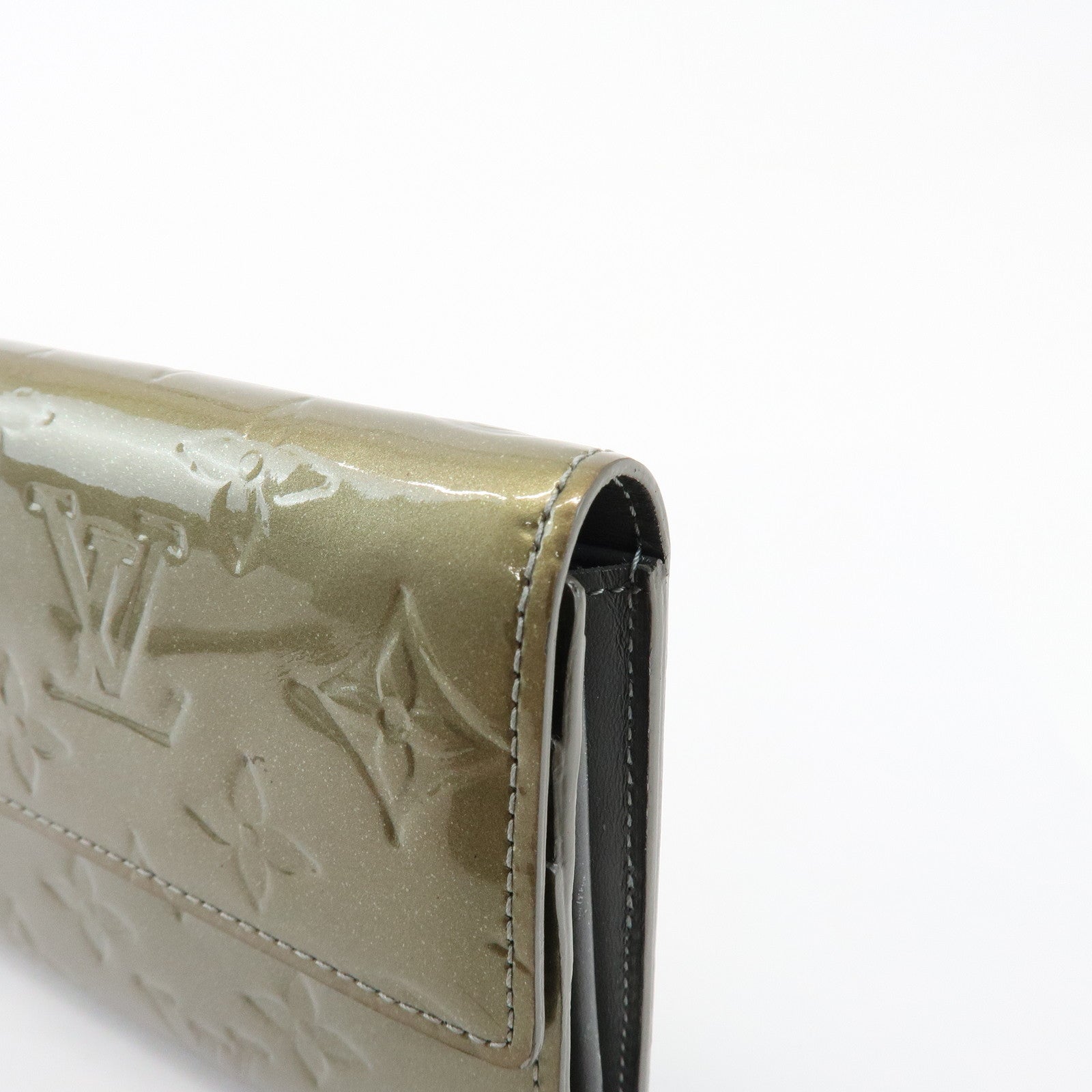 Louis Vuitton Monogram Vernis Leather Set of 2 Wallet M91532/M91536