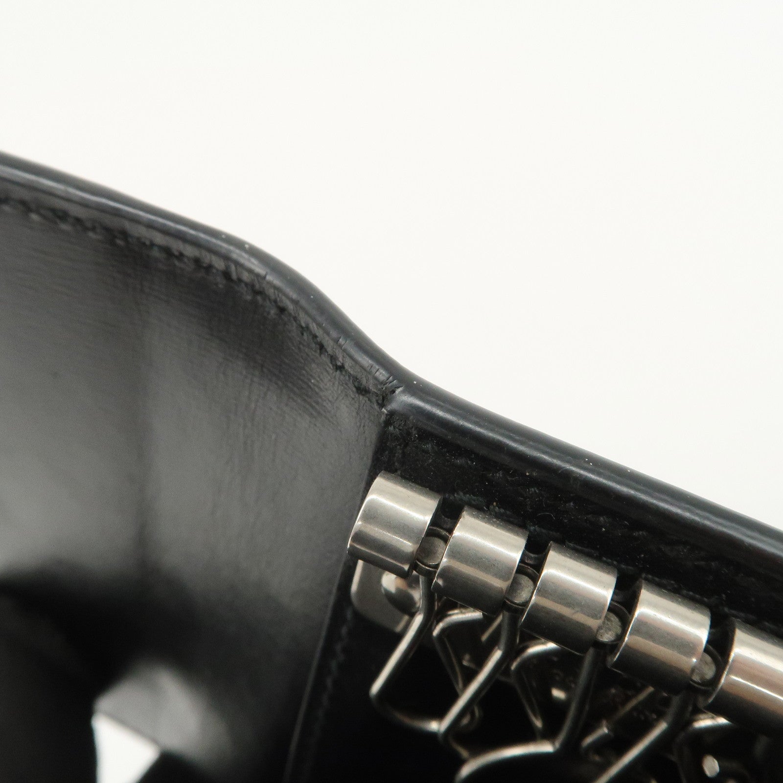 GUCCI GG Marmont Leather 6 Rings Key Case Key Holder Black 435305