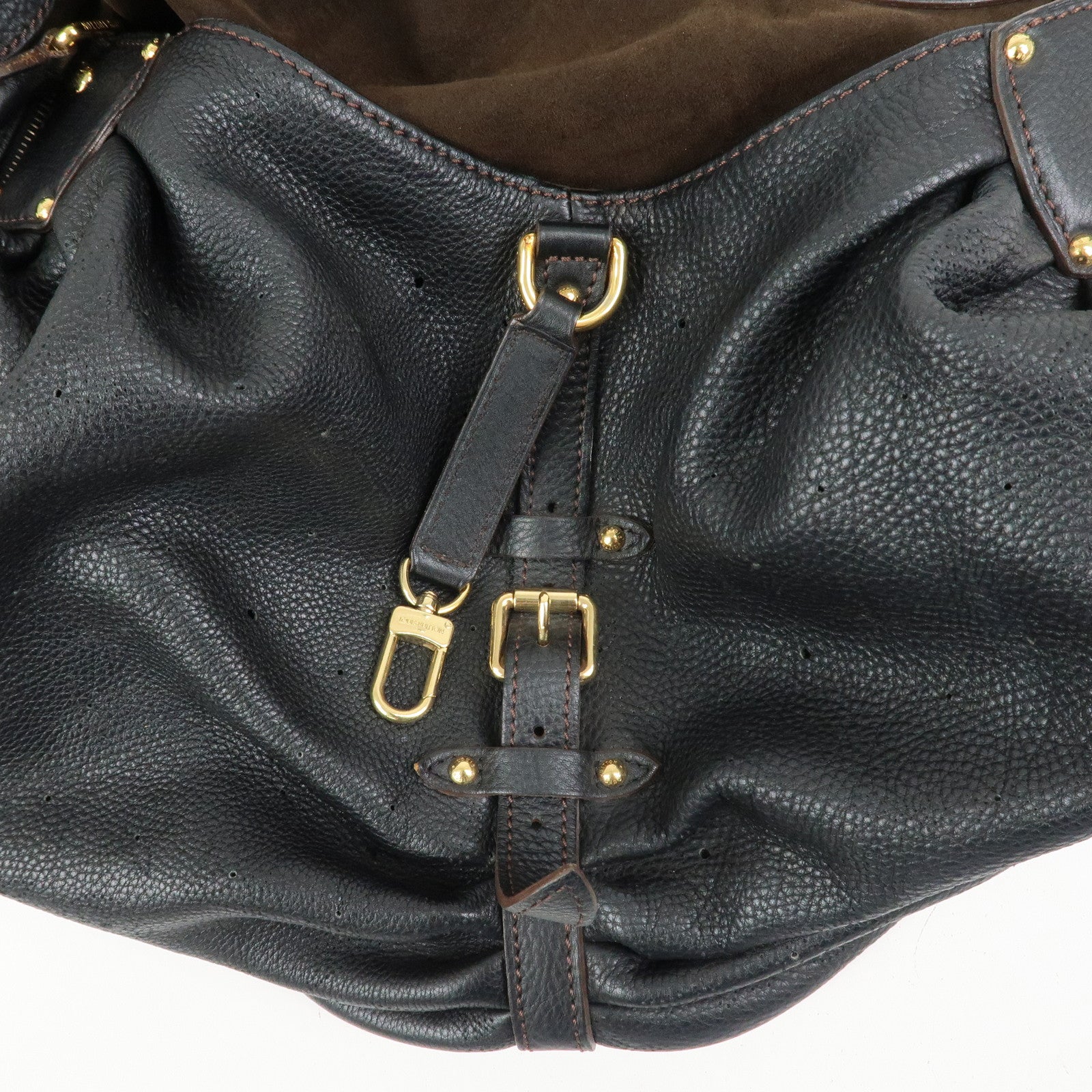 Louis Vuitton Monogram Mahina XL Leather Hand Bag Noir M95547