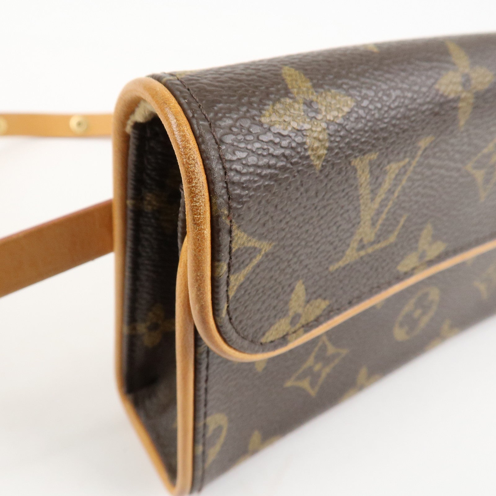 Louis Vuitton Monogram Pochette Florentine Waist Bag Belt XS M51855 Used