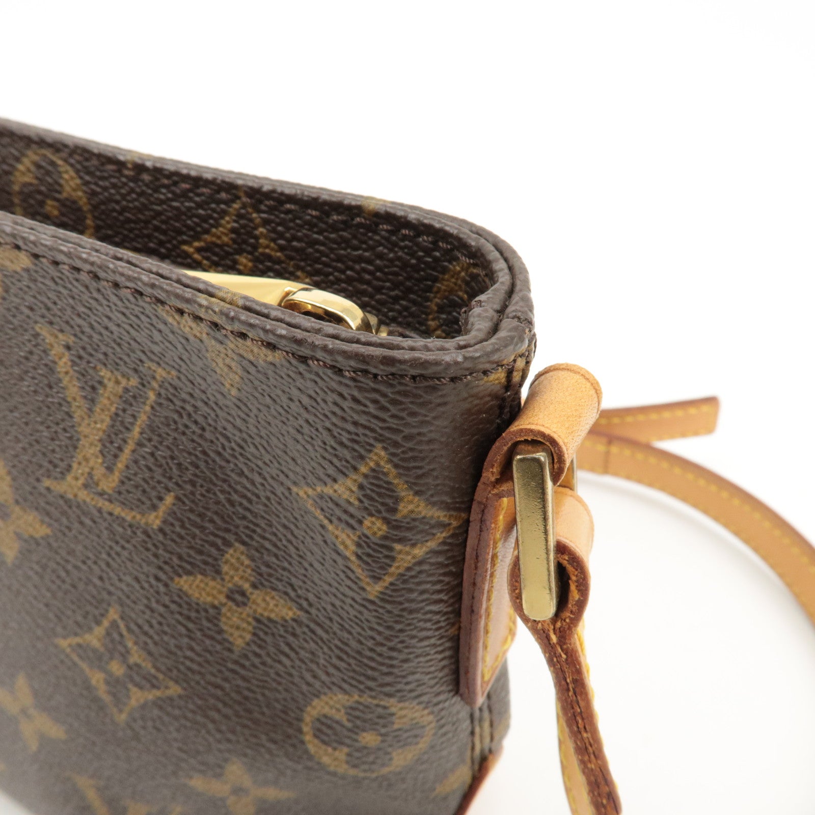 Louis Vuitton Monogram Trotteur Shoulder Bag Brown M51240 Used