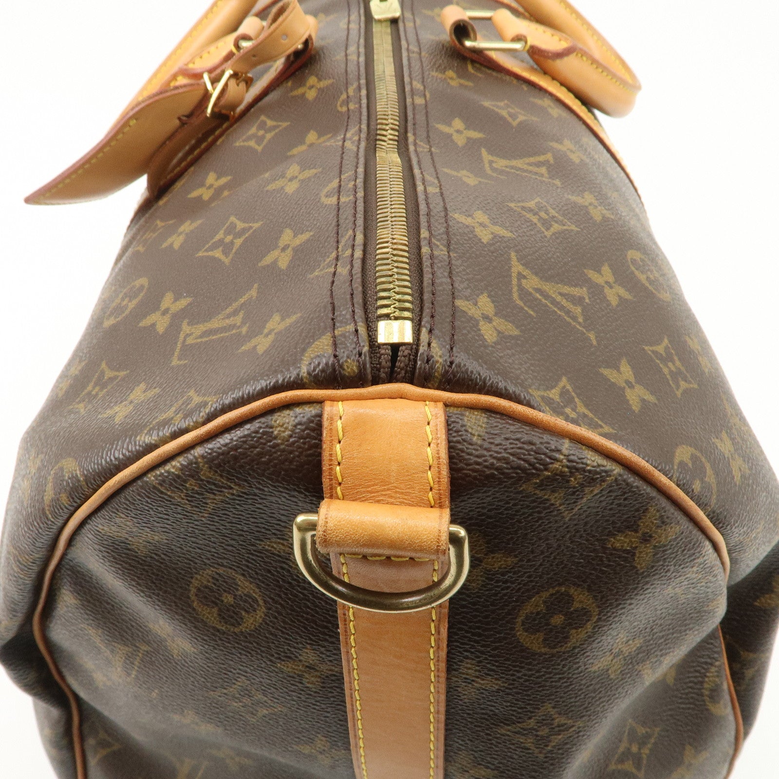 Louis Vuitton Keep All Bandouliere 55 Boston Bag Brown M56714 Used