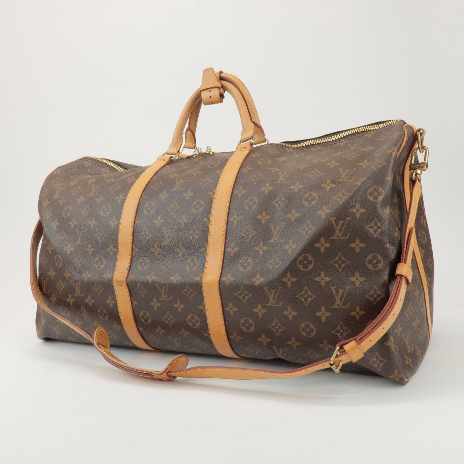 Louis Vuitton Monogram Keep All Bandouliere 60 Boston Bag M41412