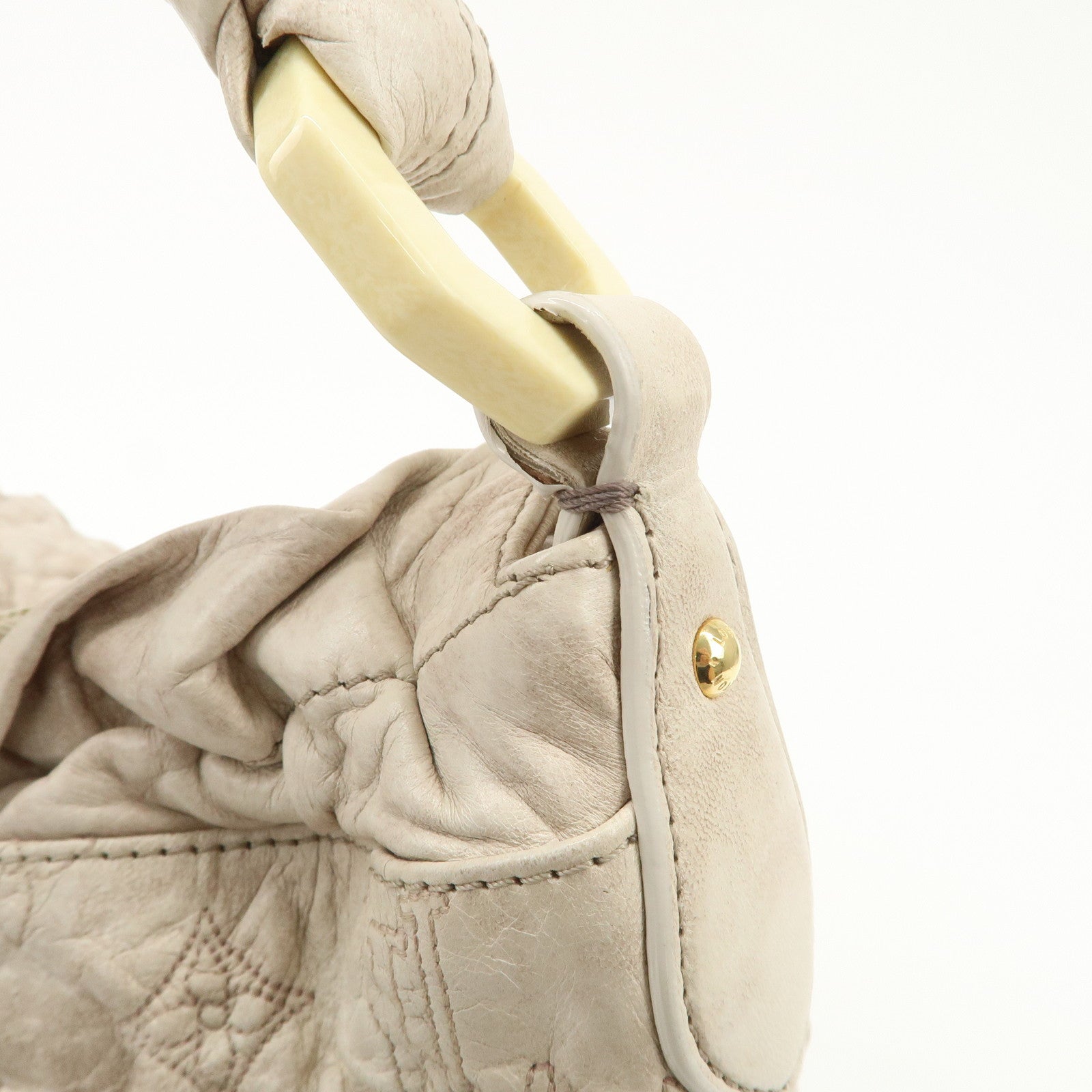 Louis Vuitton Leather Monogram O Lamp Nimbs GM Shoulder Bag M95423 Used