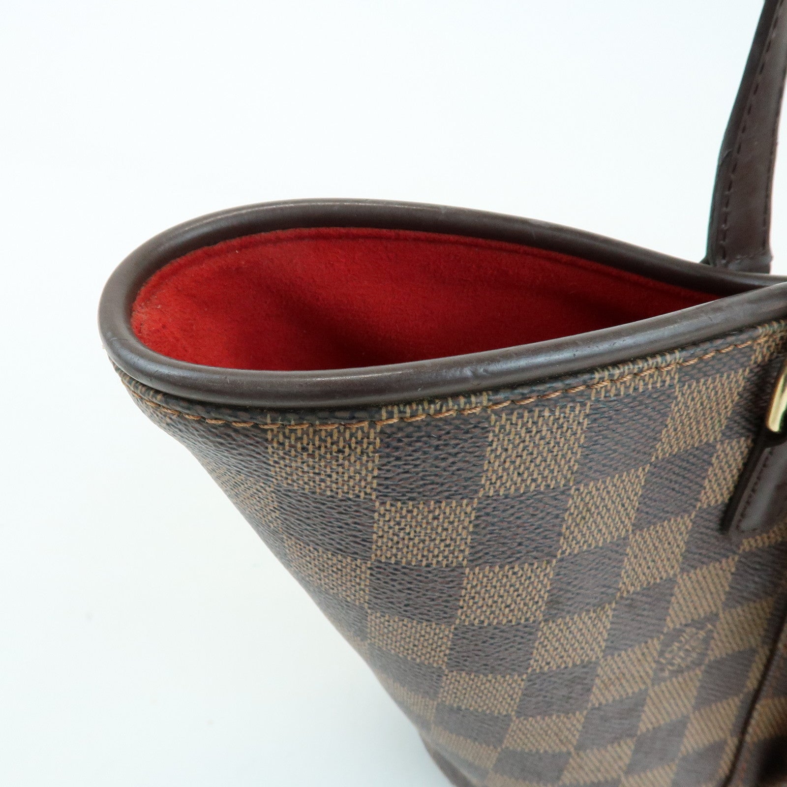 Louis Vuitton Damier Manosque PM Canvas Tote Bag Ebene N51121