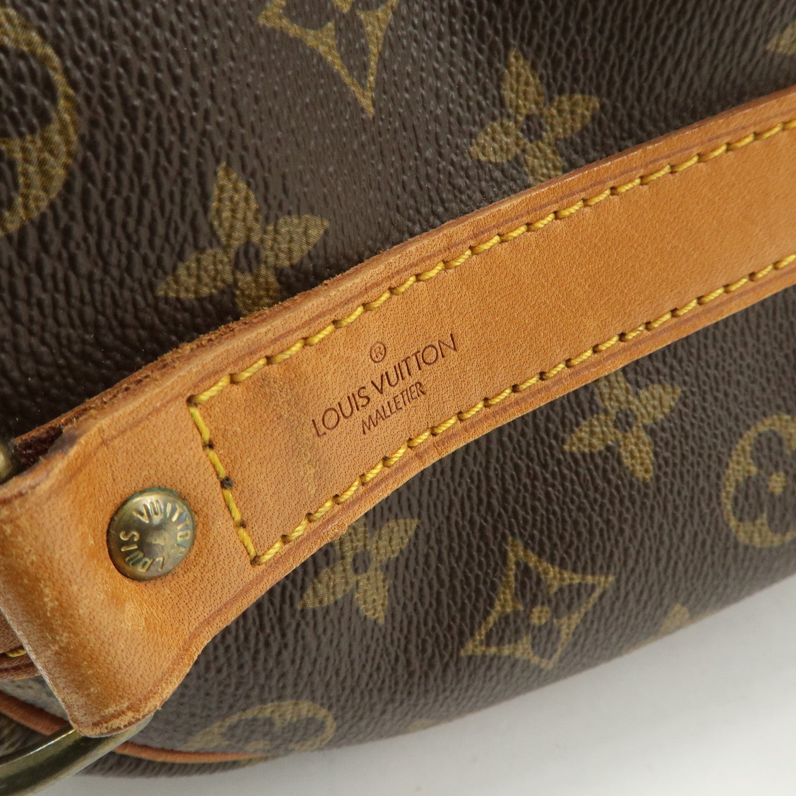 Louis Vuitton Monogram Keep All 50 Boston Bag Brown M41416 Used