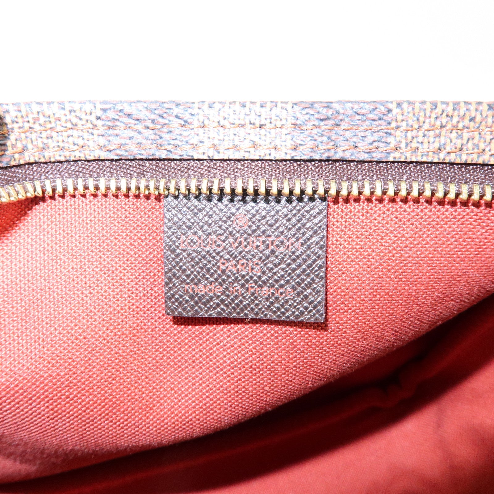 Louis Vuitton Damier Trousse Makeup Accessory Pouch Brown N51982