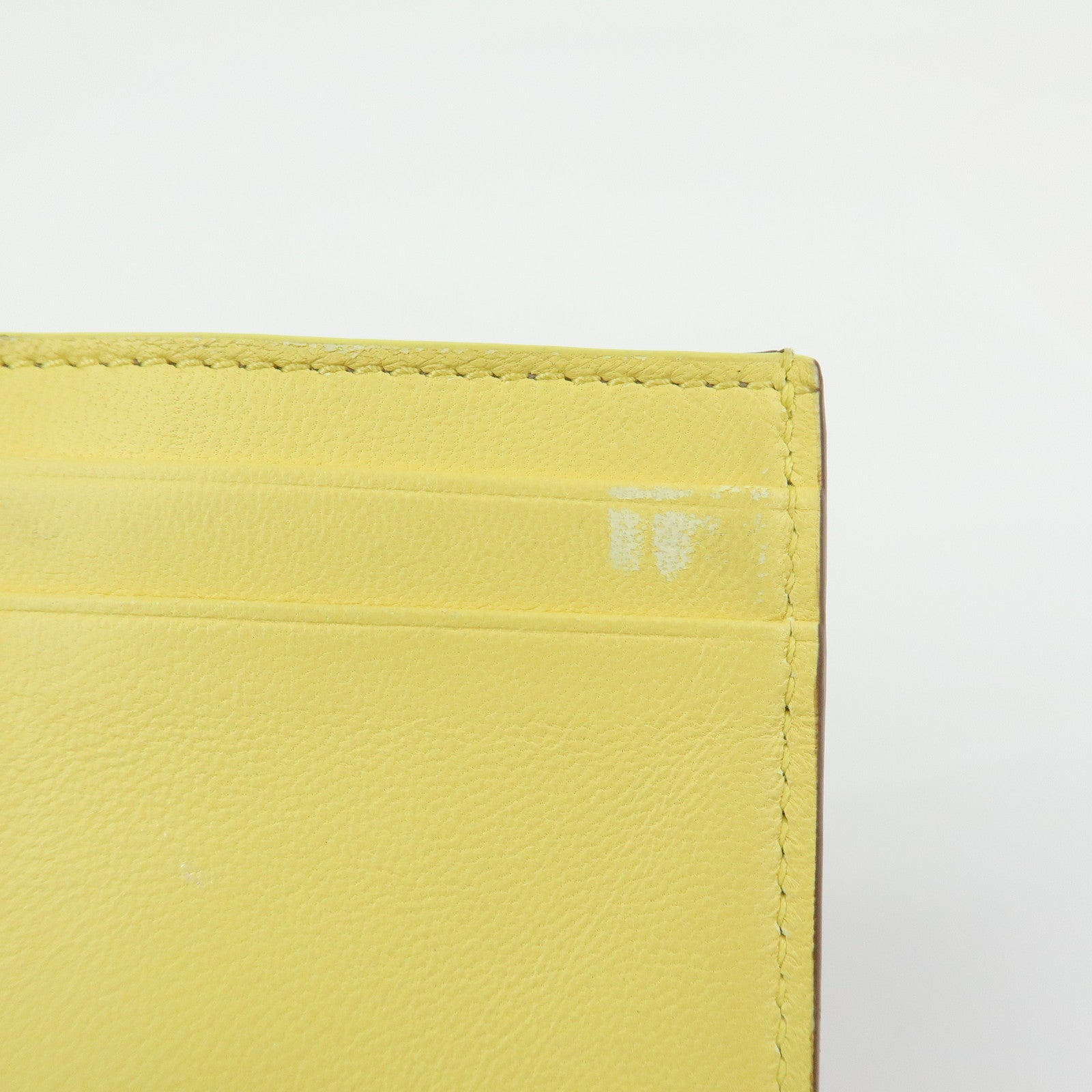 Bottega Veneta Lamb Skin Bi-fold Comact Wallet Brown 550306