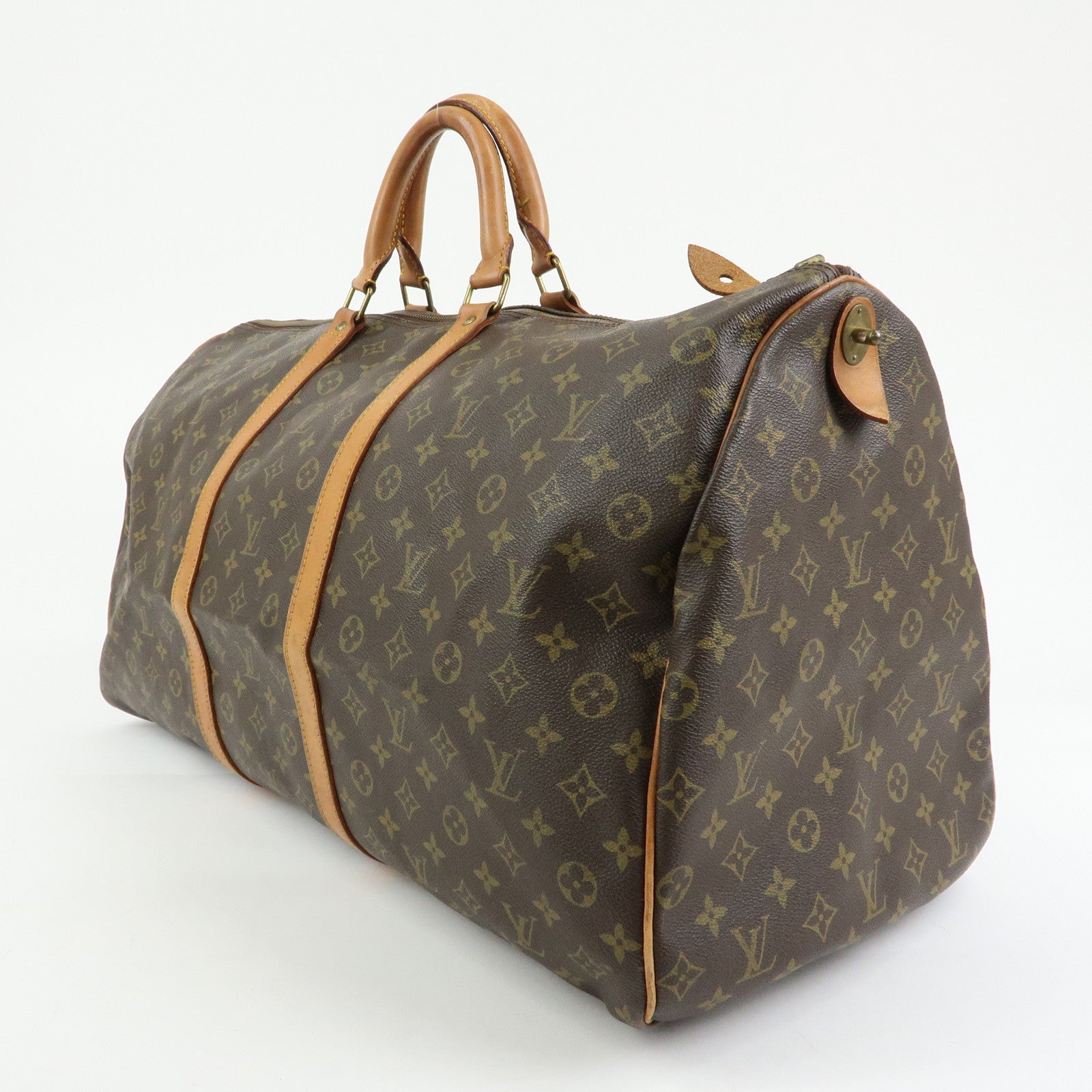 Louis Vuitton Monogram Keep All 60 Boston Bag Brown M41422
