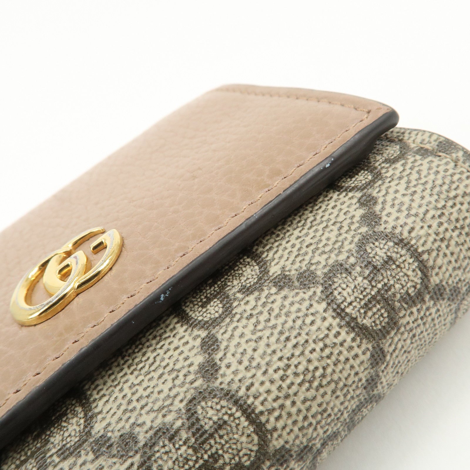 GUCCI GG Marmont GG Supreme Leather Medium Compact Wallet 598587