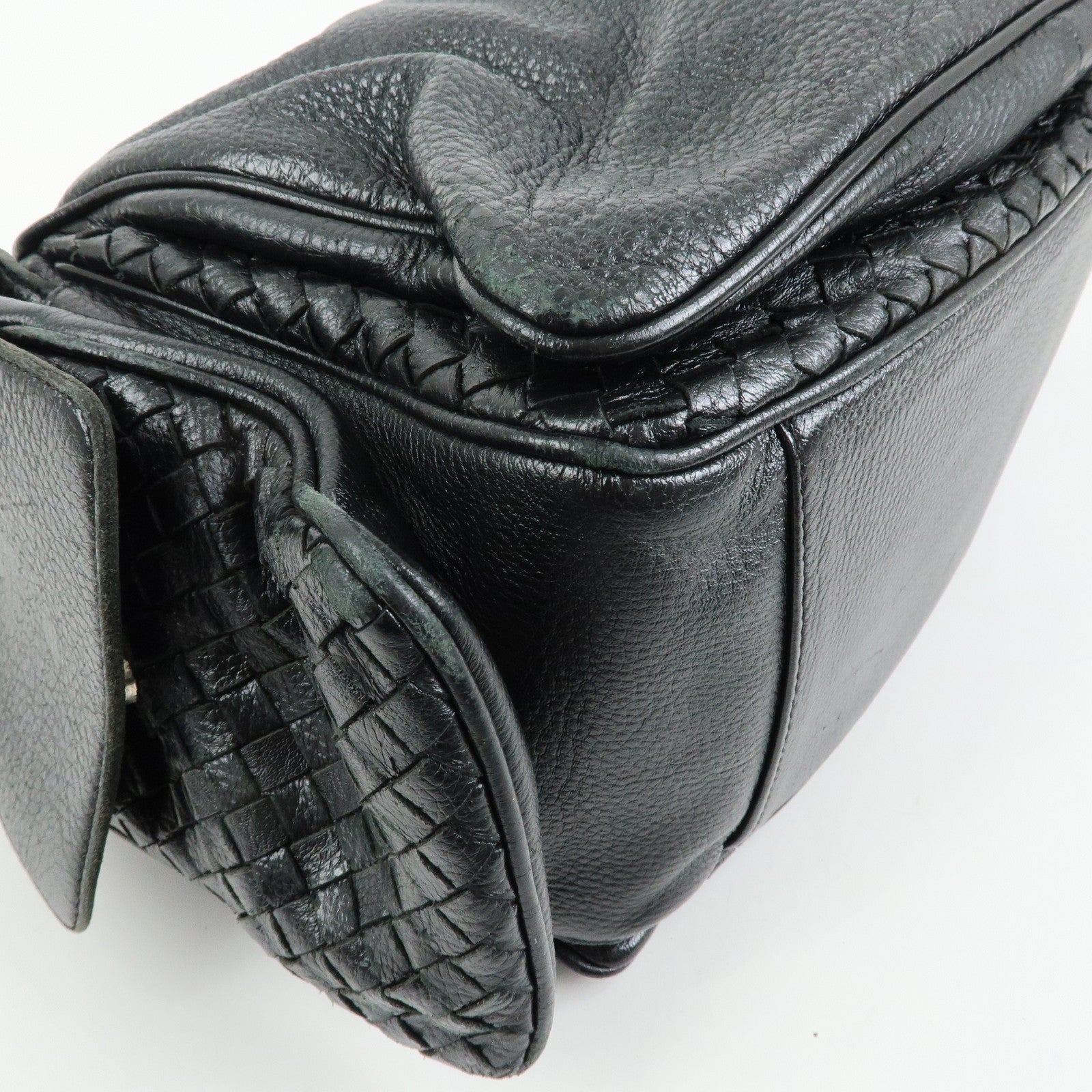 BOTTEGA VENETA Cocker intrecciato Leather Shoulder Bag 144413