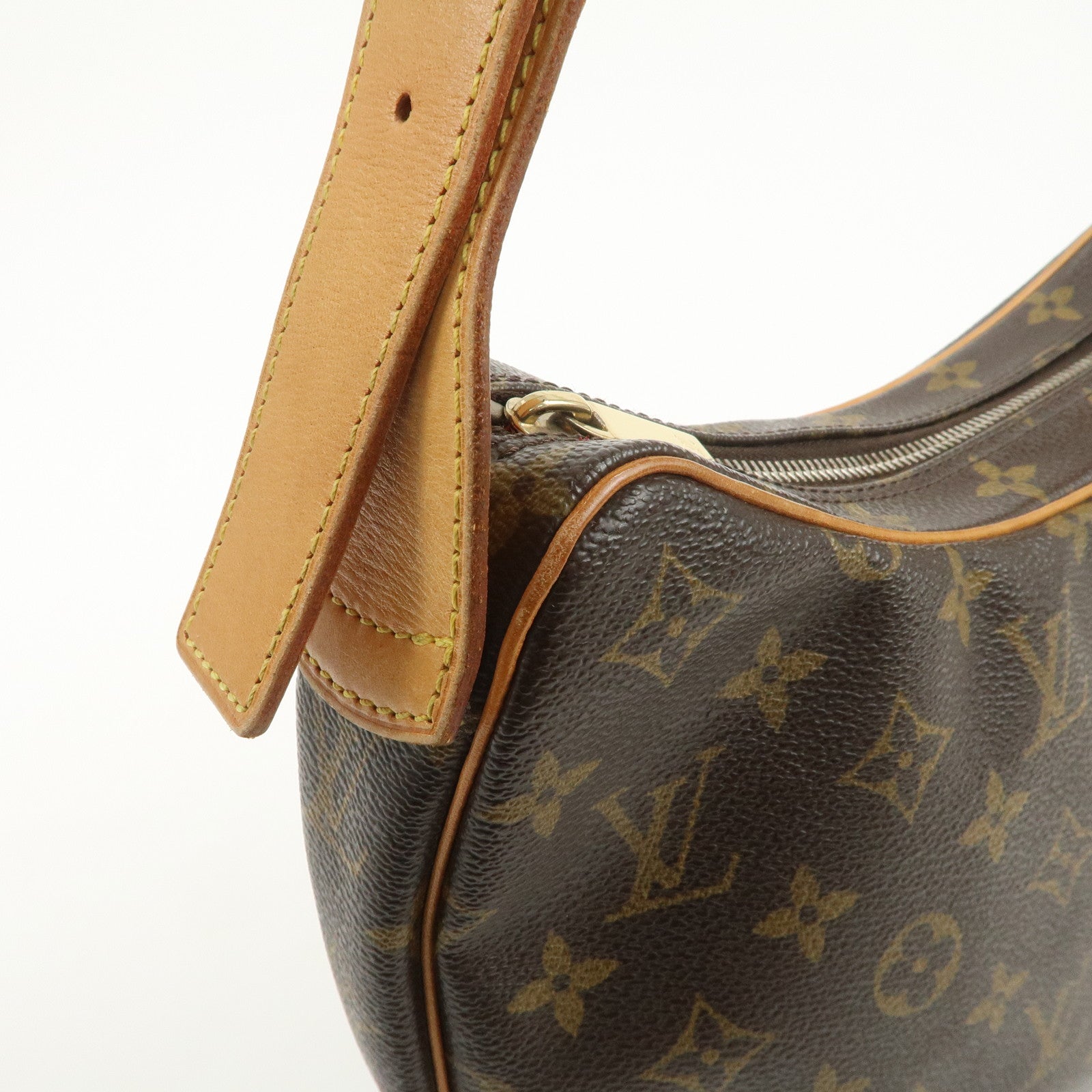 Louis Vuitton Monogram Croissant MM Shoulder Bag Brown M51512