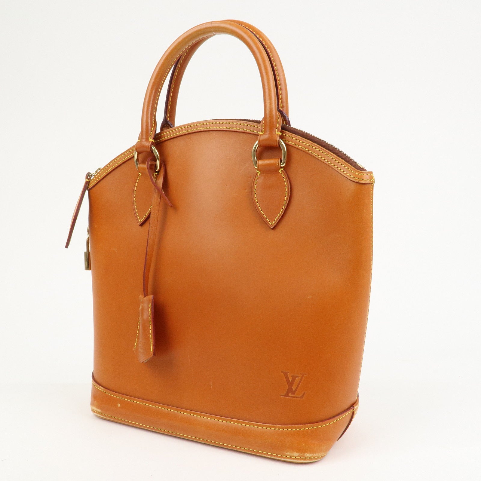 Louis Vuitton Lockit Nomade Leather Hand Bag Caramel Brown M85388