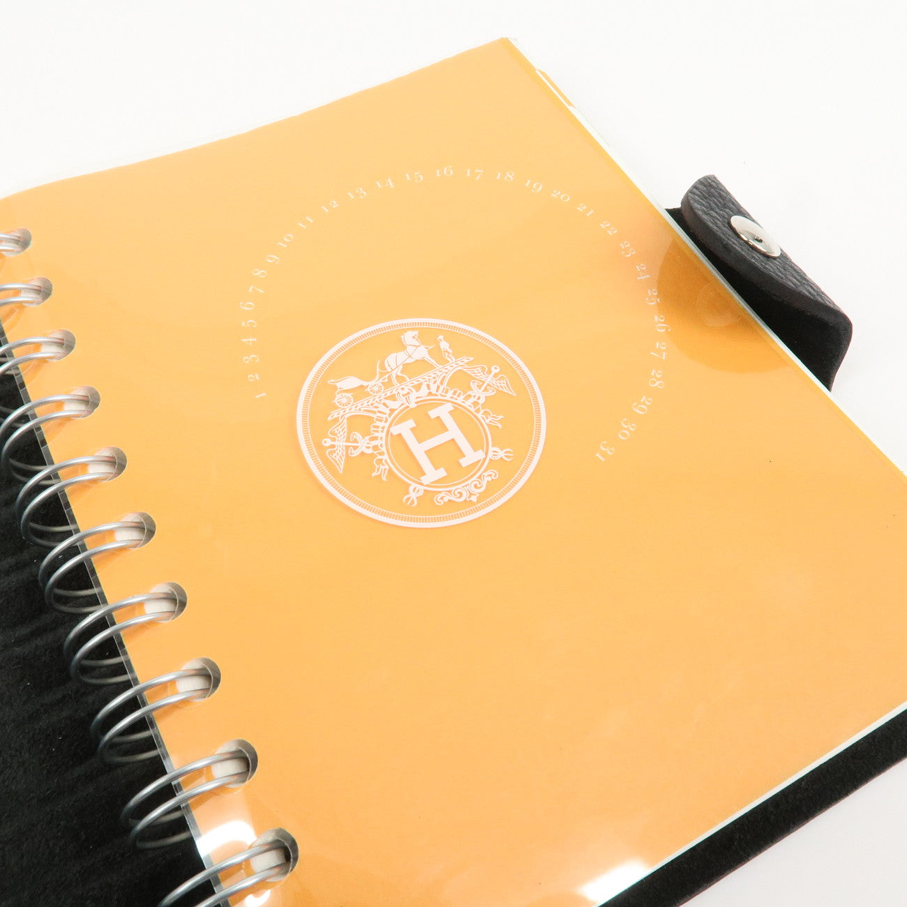 HERMES Togo Leather Ulysse PM Planner Cover □F Stamped Black