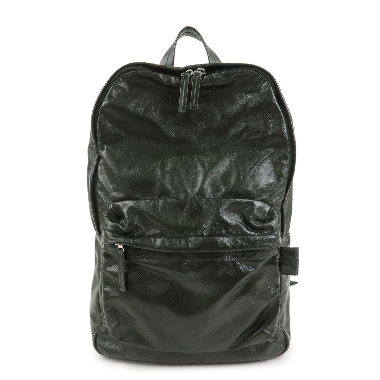 BOTTEGA VENETA Lamb Skin Nylon Medium Archetype Backpack Khaki