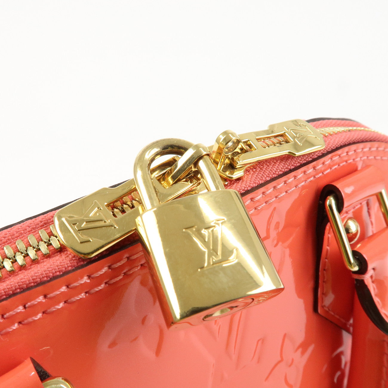 Louis Vuitton Monogram Vernis Alma BB 2Way Bag Rose Rich M90259 Used