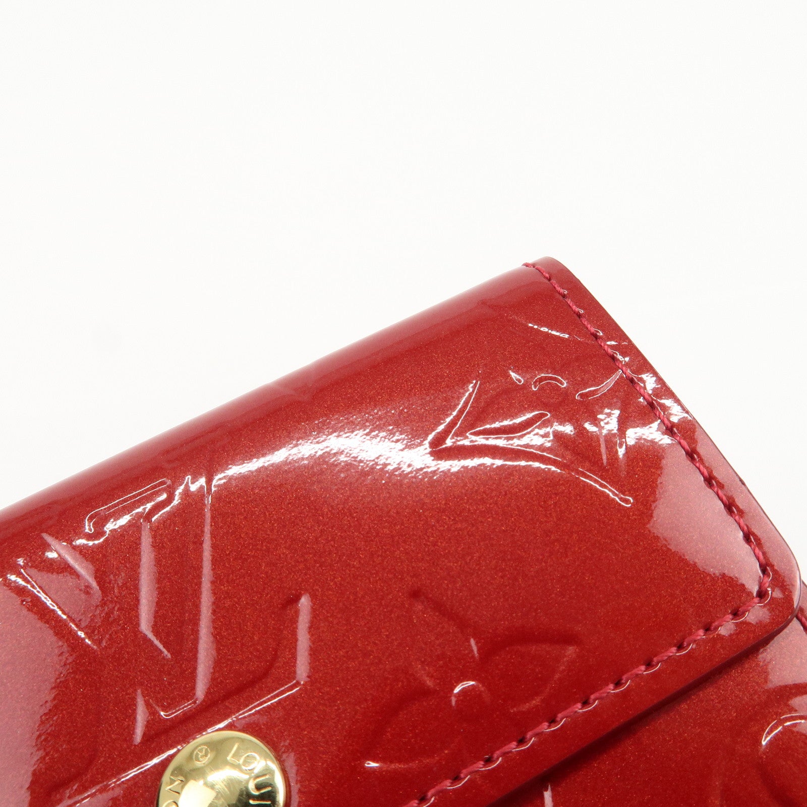 Louis Vuitton Monogram Vernis Ludlow Coin Case Pomme d'Amour M91978