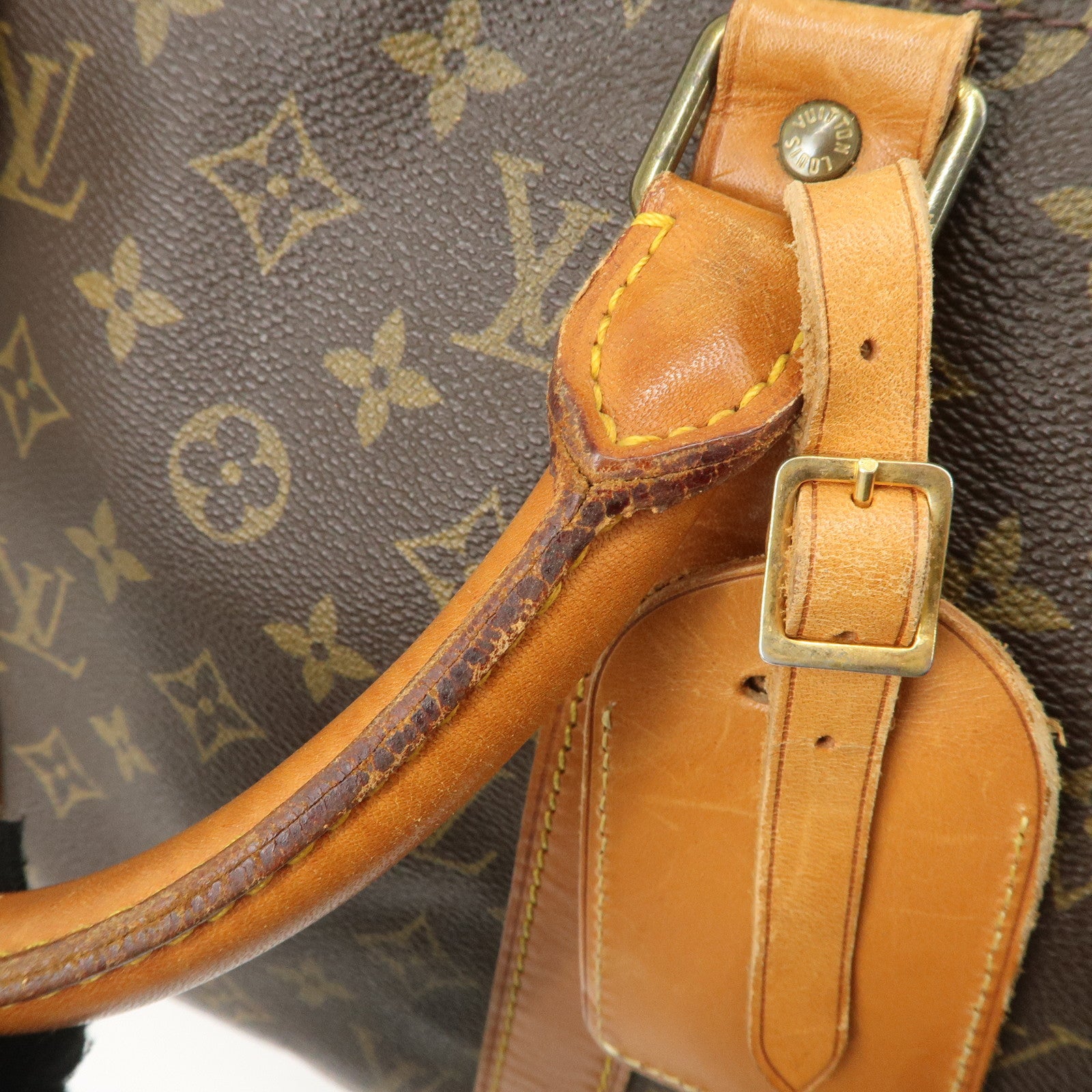 Louis Vuitton Monogram Keep All 50 Boston Bag Brown M41416 Used