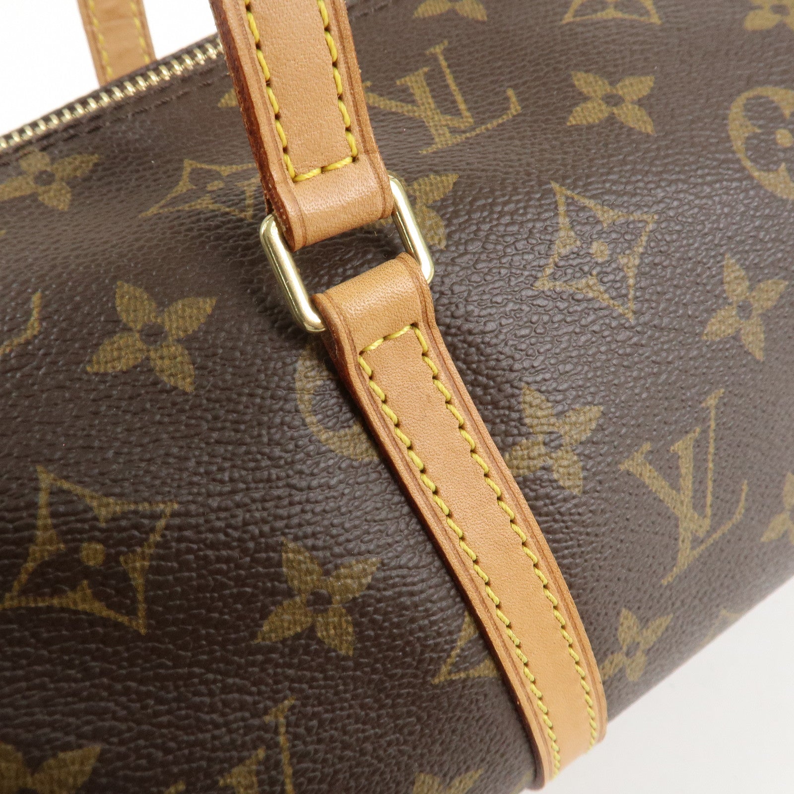 Louis Vuitton Monogram Papillon 30 Hand Bag Brown M51385