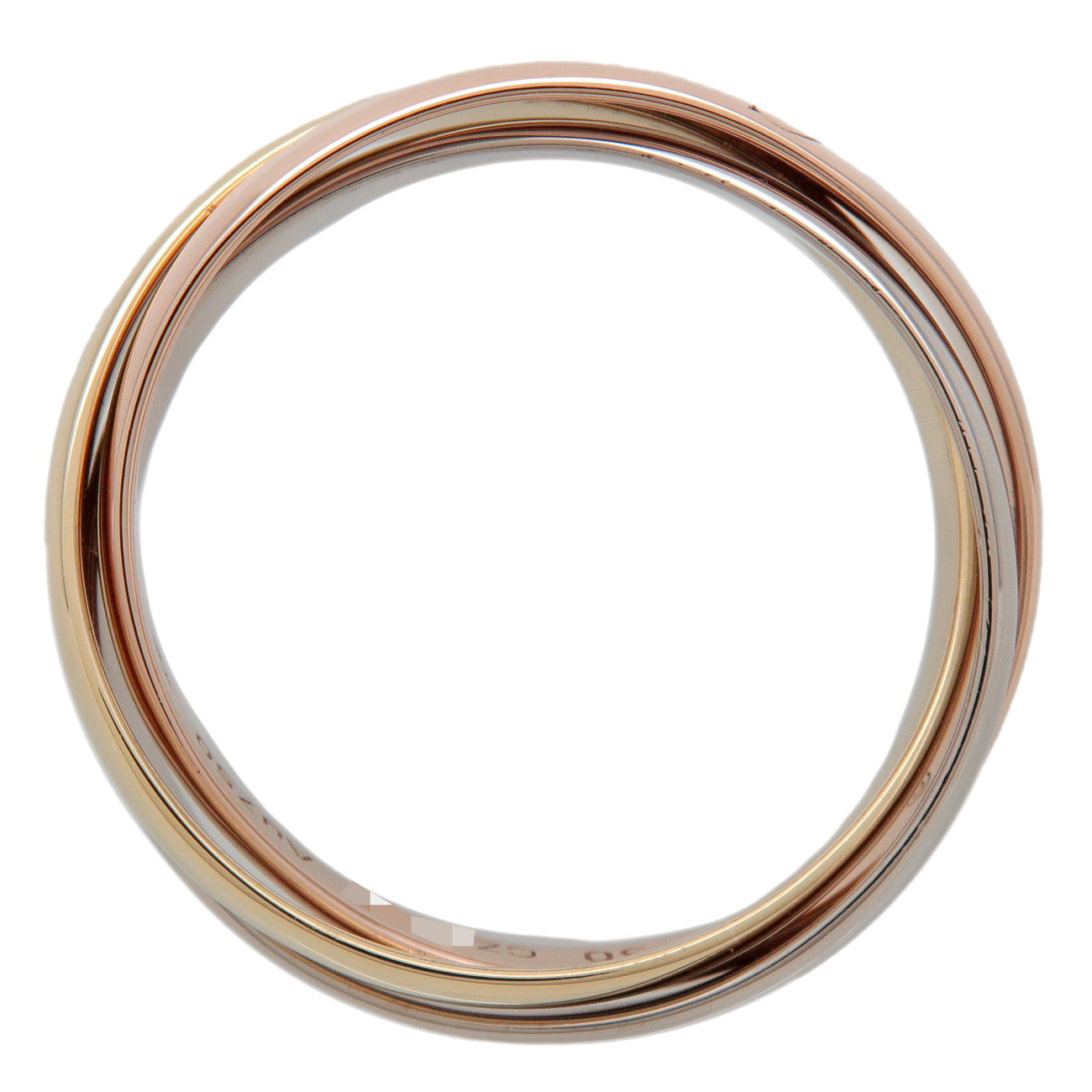 Cartier Trinity Ring SM K18 750YG/WG/PG #50 US5.5 EU50 HK12