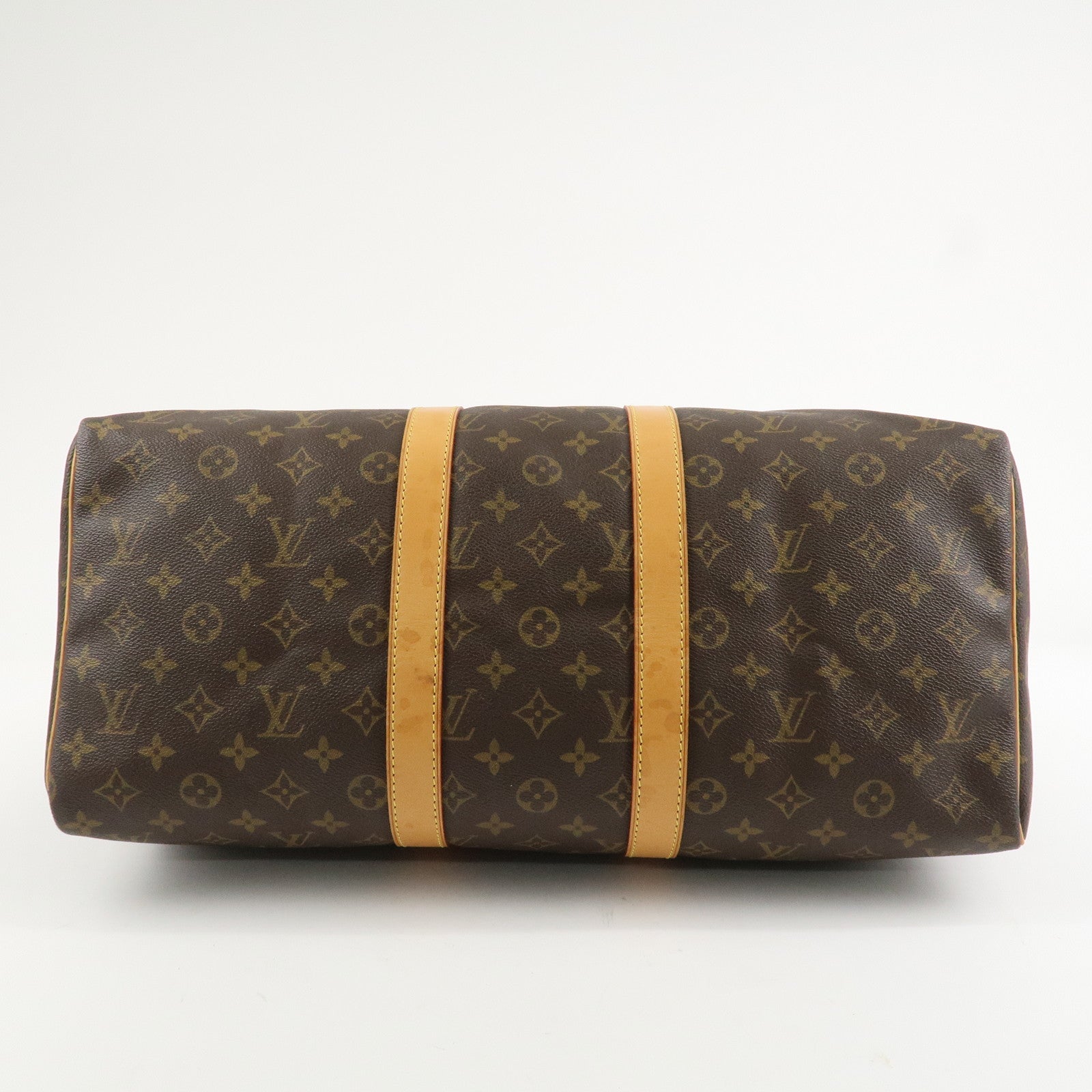 Louis Vuitton Monogram Keep All 45 Boston Bag Brown M41428 Used