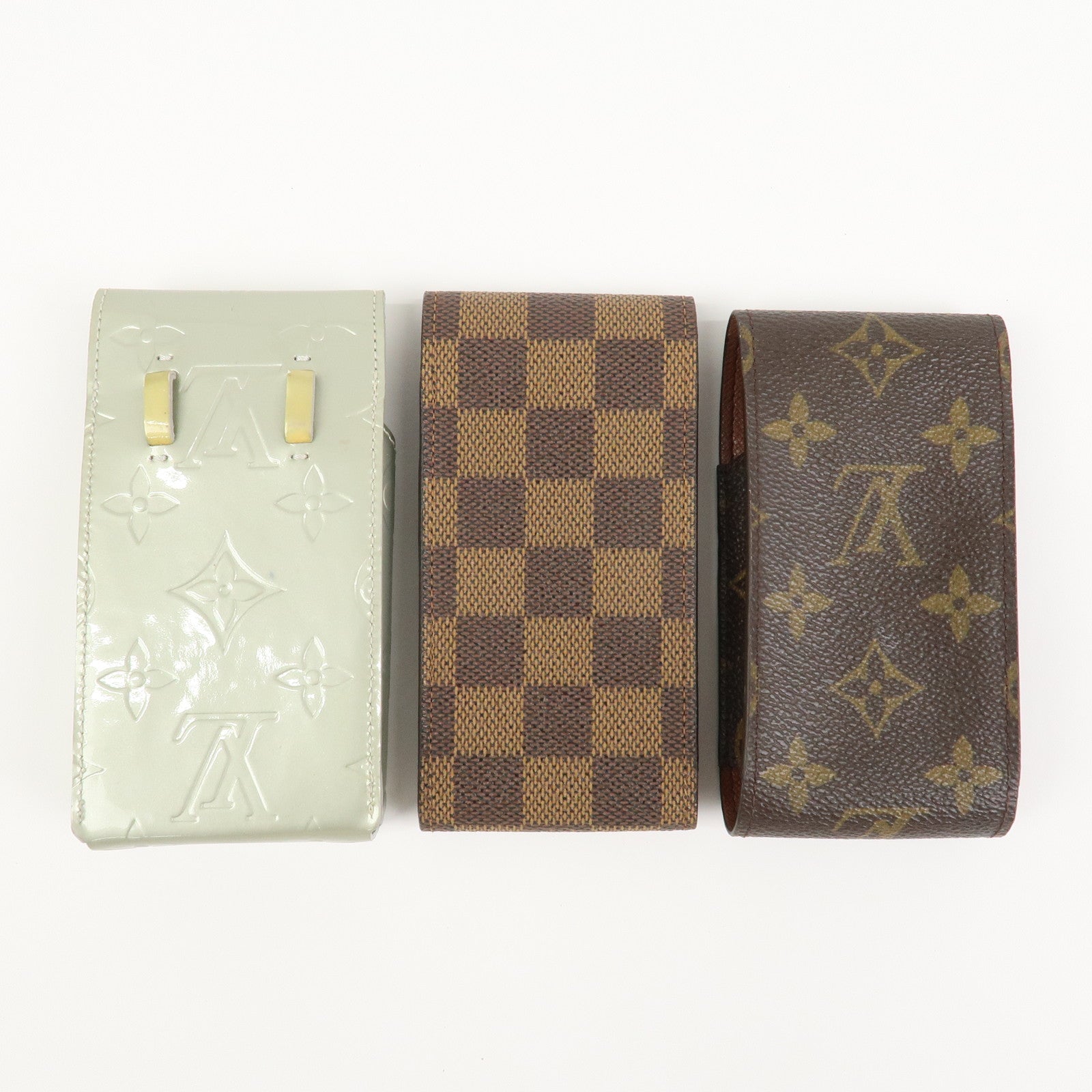 Louis Vuitton Monogram Set of 3 Cigarette Case M91049/M63024/N63024