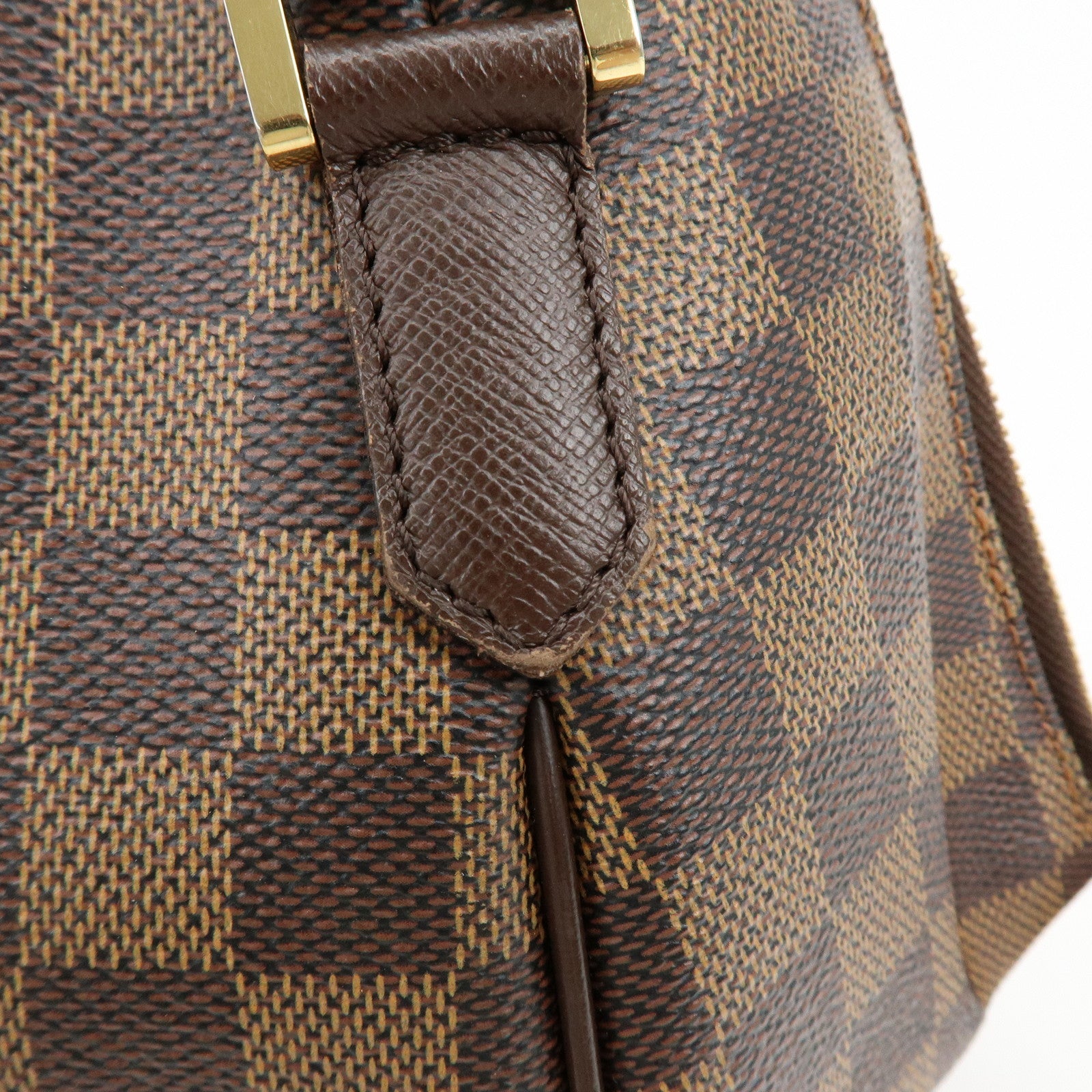 Louis Vuitton Damier Canvas Belem PM Hand Bag Brown N51173