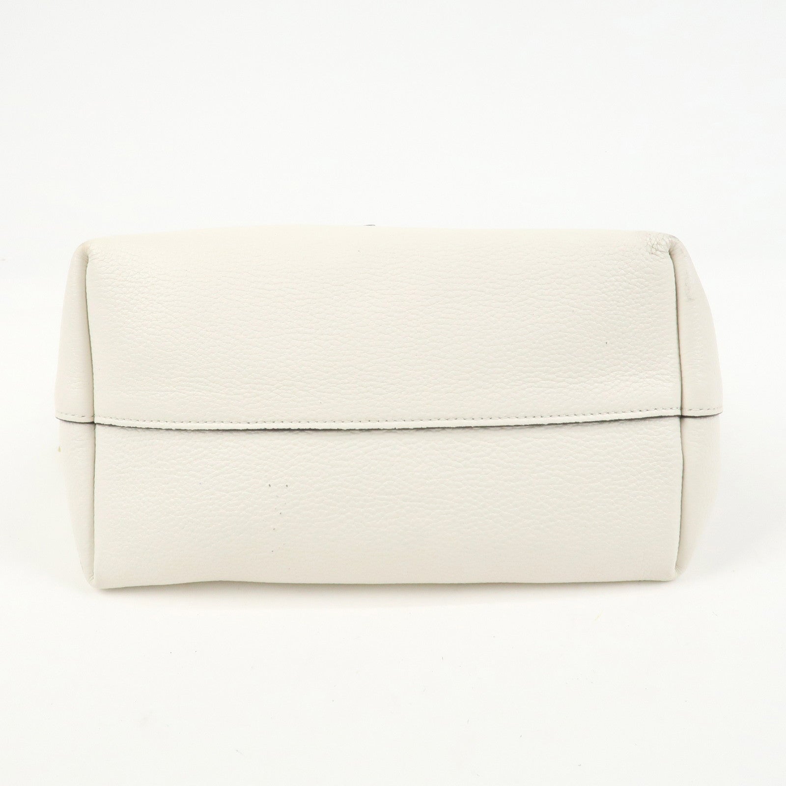 PRADA Vitello Daino Leather 2Way Bag Hand Shoulder Bag White 1BA111