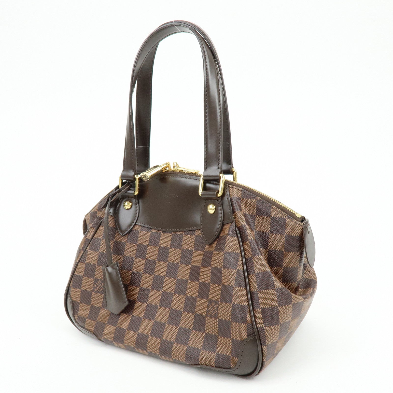 Louis Vuitton Damier Ebene Verona PM Hand Bag Brown