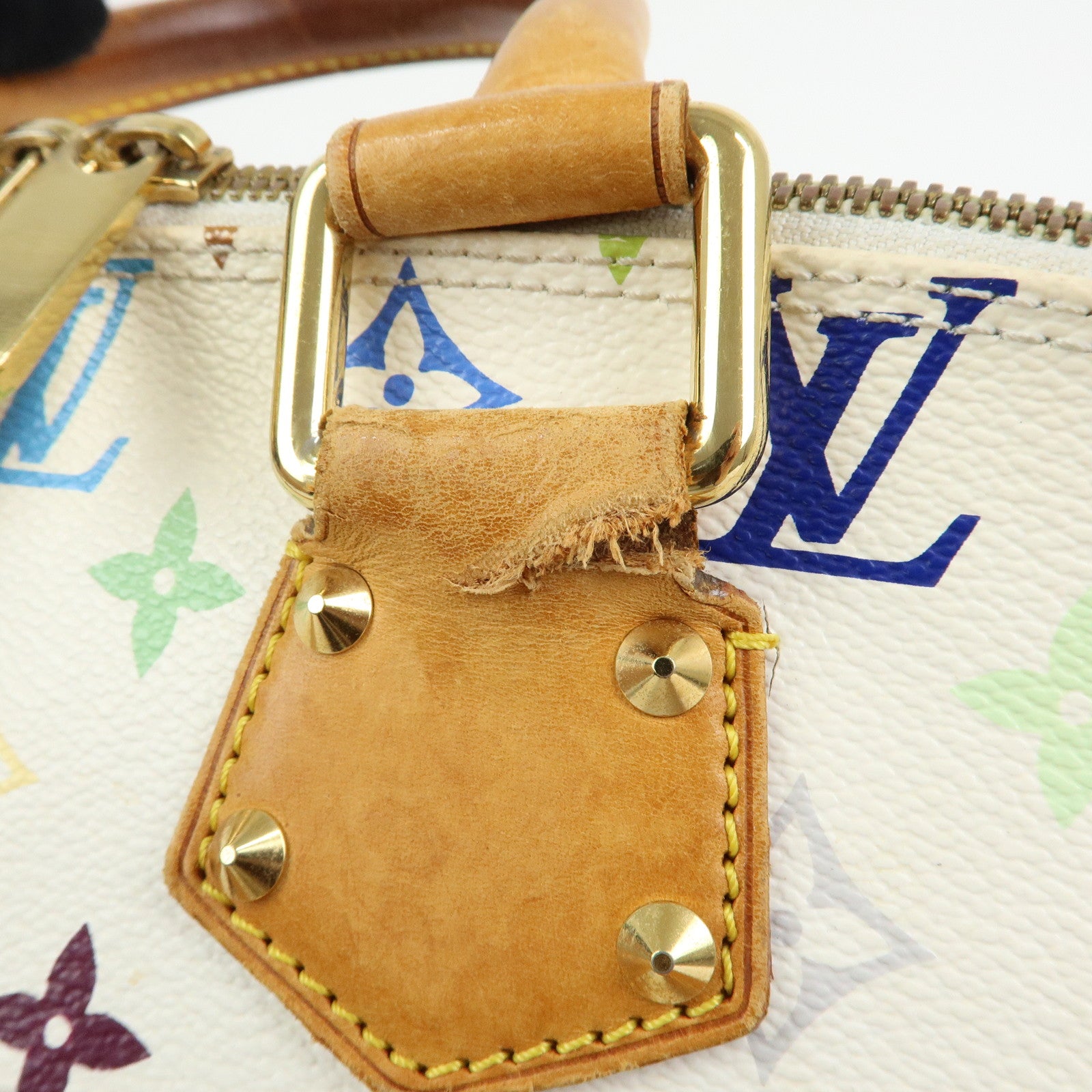 Louis Vuitton Monogram Multicolor Alma PM Hand Bag Blanc M92647