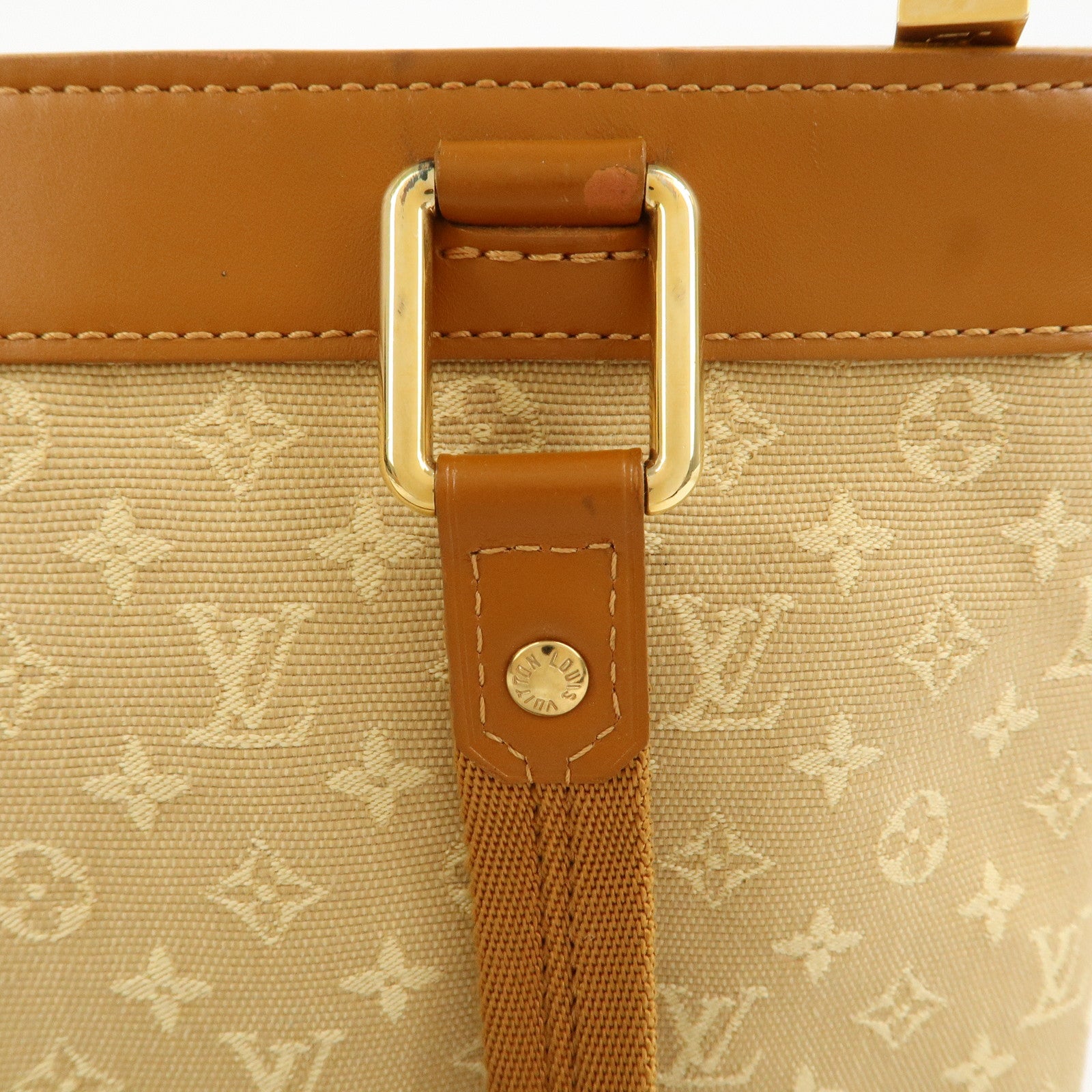 Louis Vuitton Monogram Mini Lucille PM Hand Bag Beige M92684