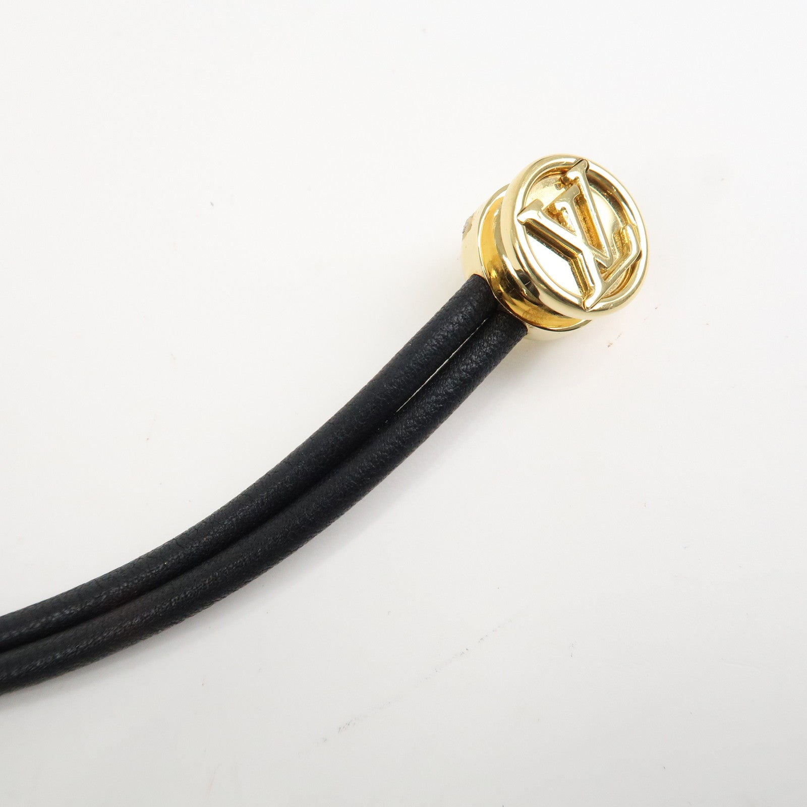Louis Vuitton Monogram Keep a Secret Bracelet Black M6678E Used