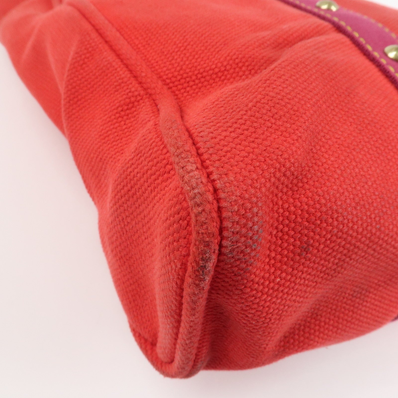 Louis Vuitton Antigua Cabas GM Canvas Shoulder Bag Rouge M40031 Used