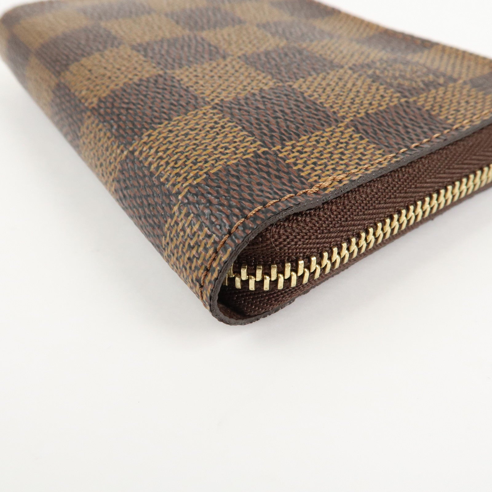 Louis Vuitton Damier Zippy Coin Purse Coin Case Brown N63070 Used