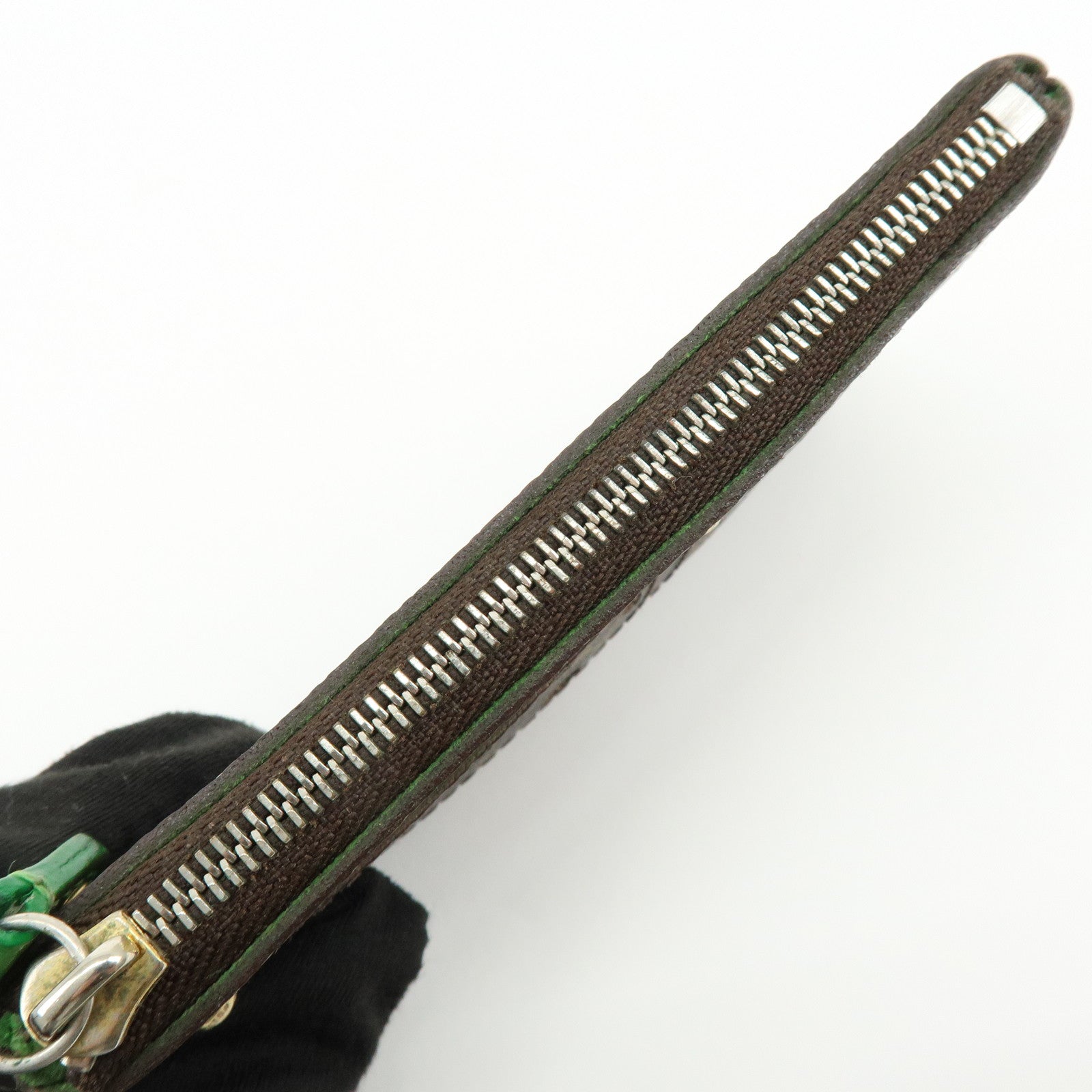 Louis Vuitton Monogram Perfo Pochette Cles Key Case Vert M95186