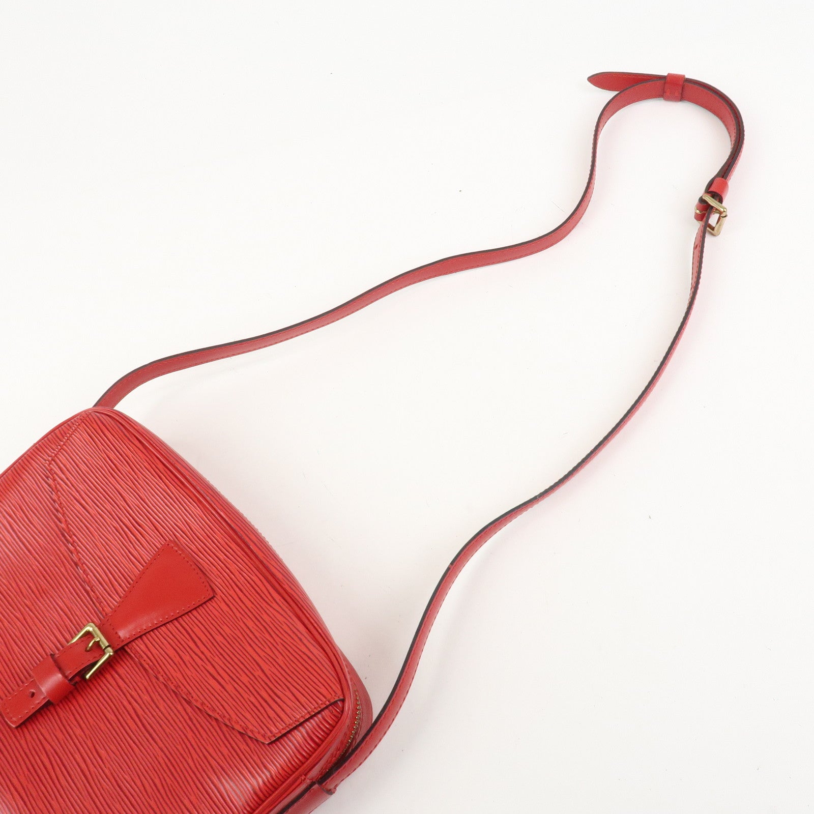 Louis Vuitton Epi Jeune Fille Shoulder Bag Castilian Red M52157