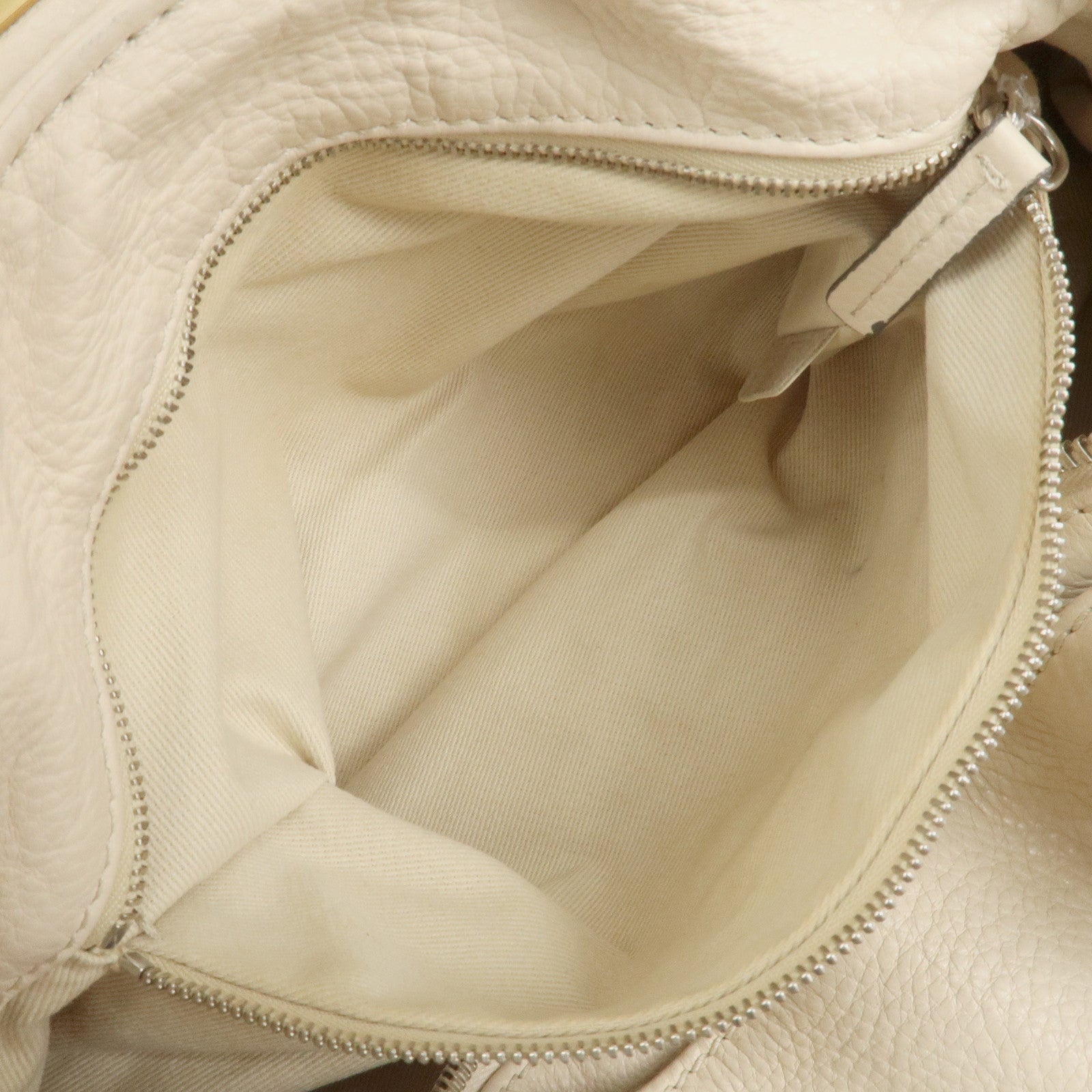 Chloe Paddington Leather Medium Hand Bag Shoulder Bag Ivory Used