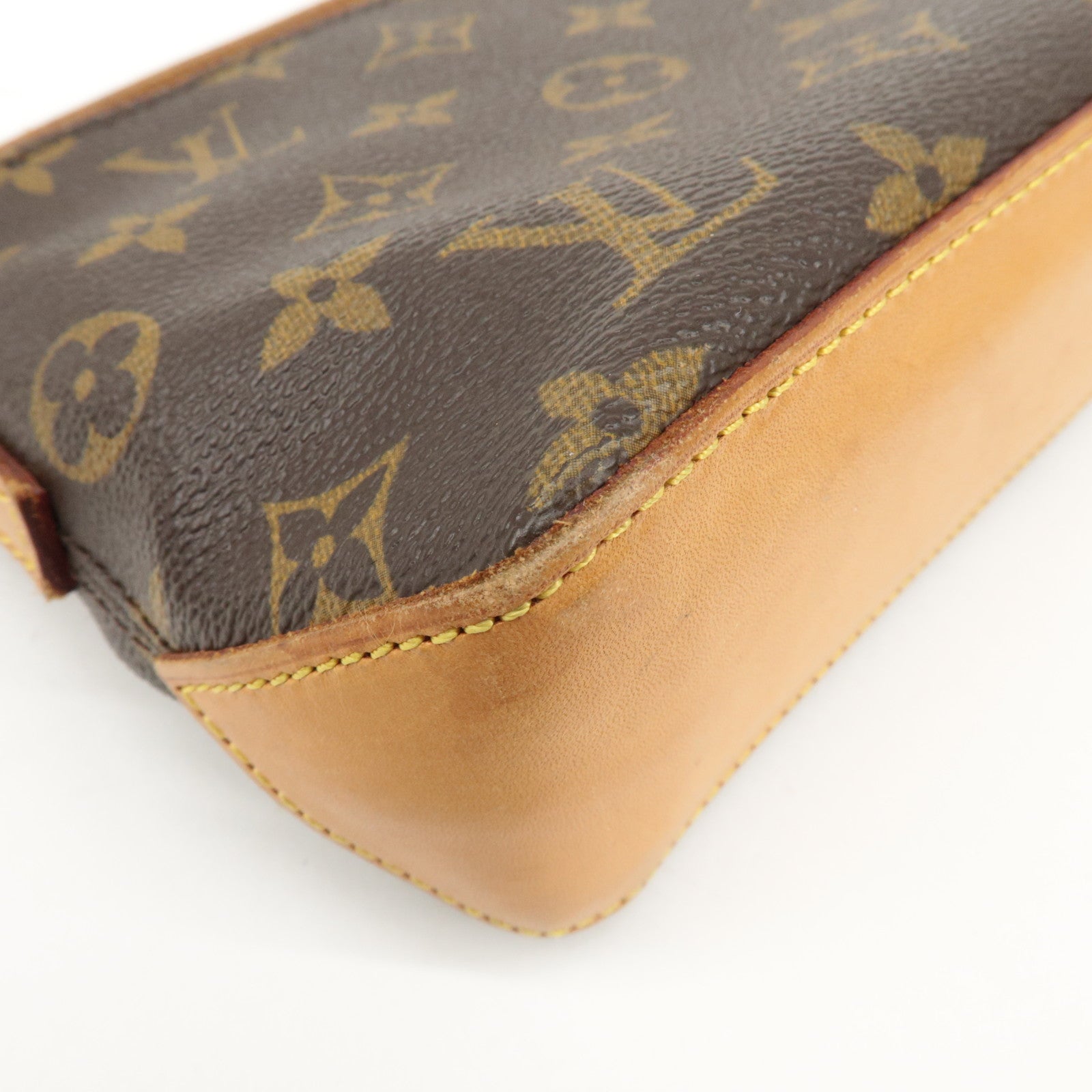 Louis Vuitton Monogram Trotteur Shoulder Bag Brown M51240 Used