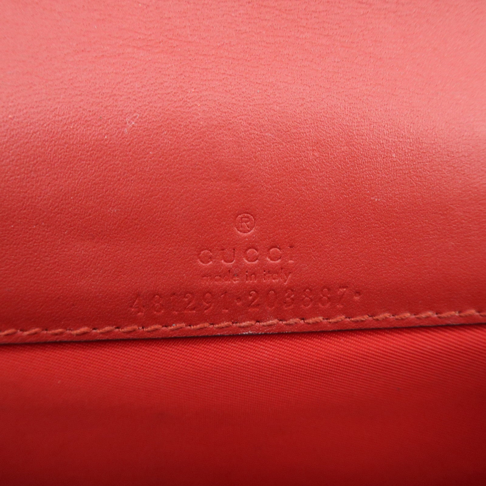 GUCCI GG Supreme Interlocking G Cherry Chain Shoulder Bag 481291