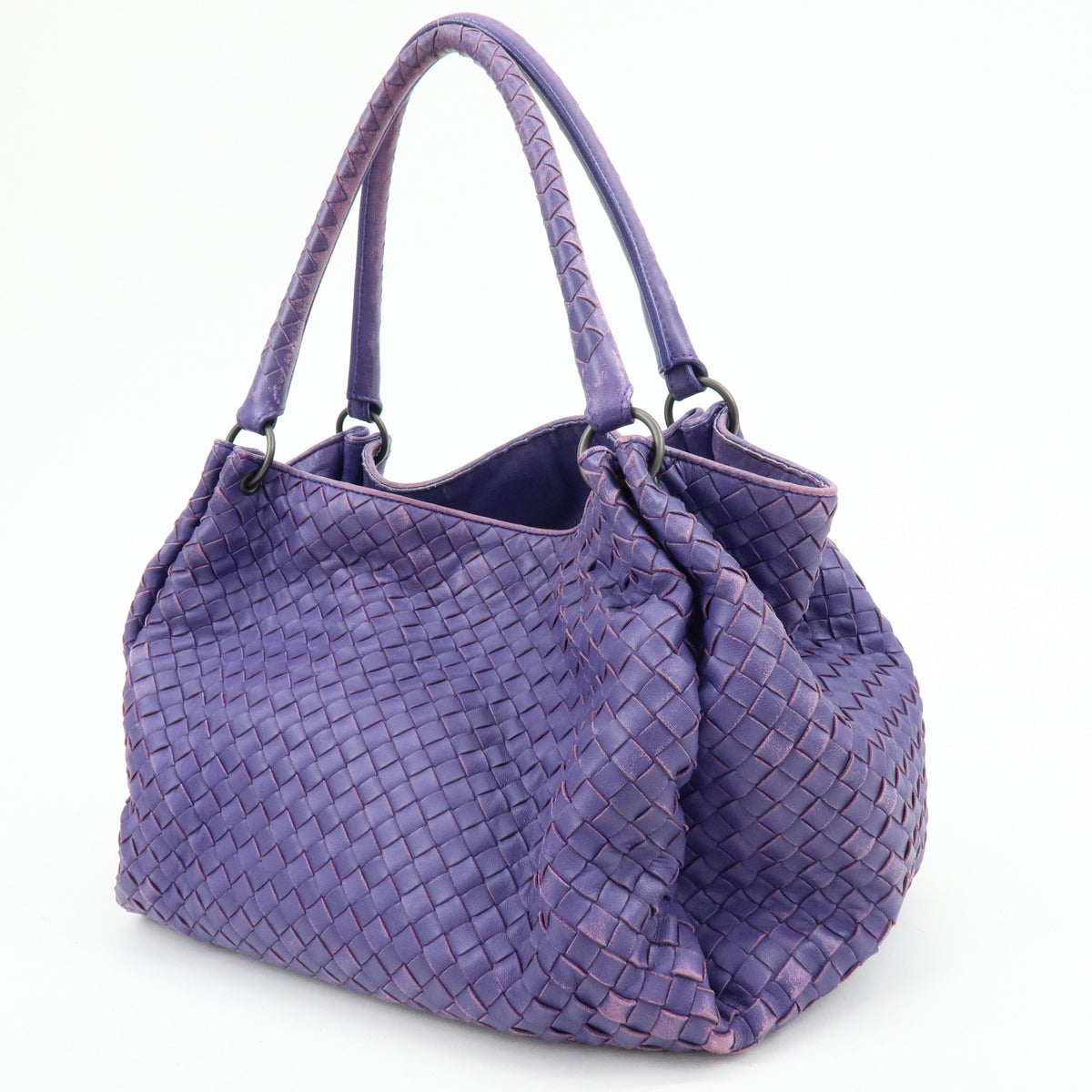 BOTTEGA VENETA Intrecciato Nappa Leather Tote Bag Purple 222322