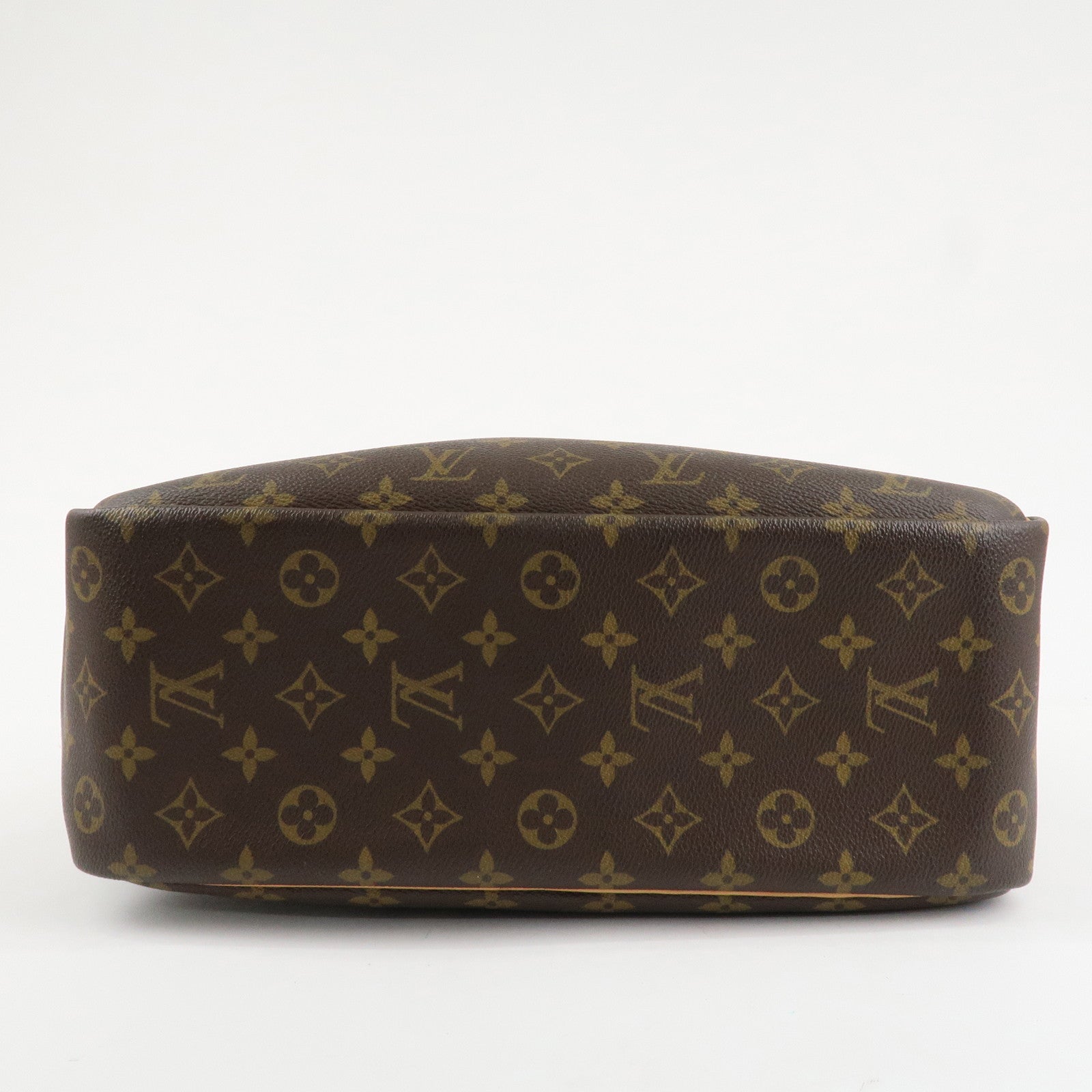 Louis Vuitton Leather Canvas Monogram Deauville Hand Bag M47270 Used