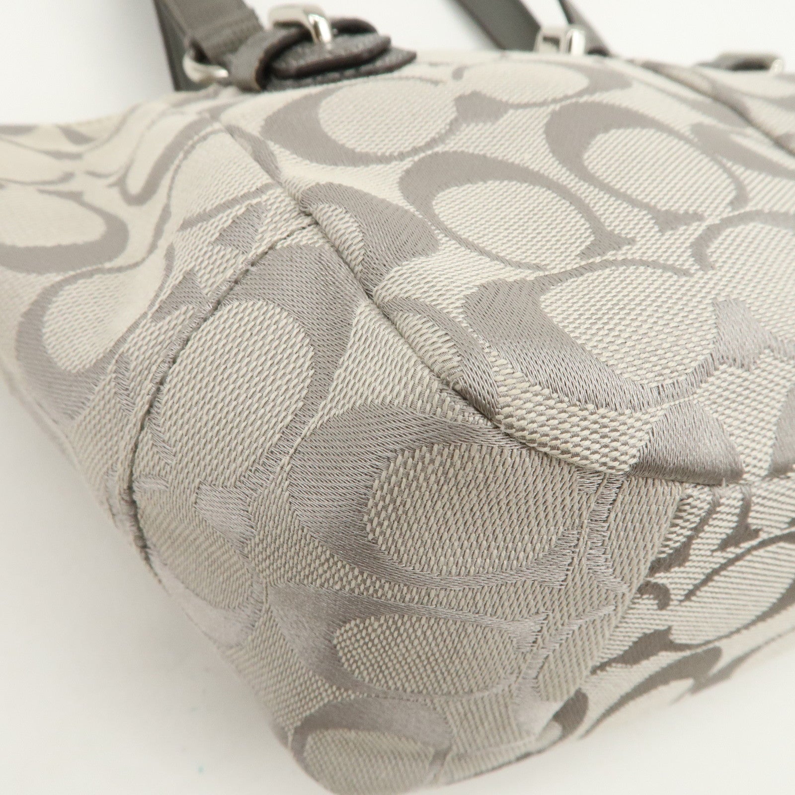 COACH Signature Canvas Leather Set of 2 Shoulder Bag Hand Bag