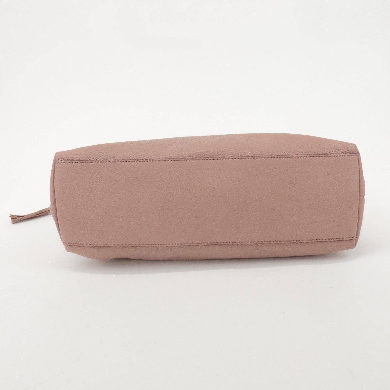 GUCCI Bamboo Leather 2Way Hand Bag Shoulder Bag Pink 365346