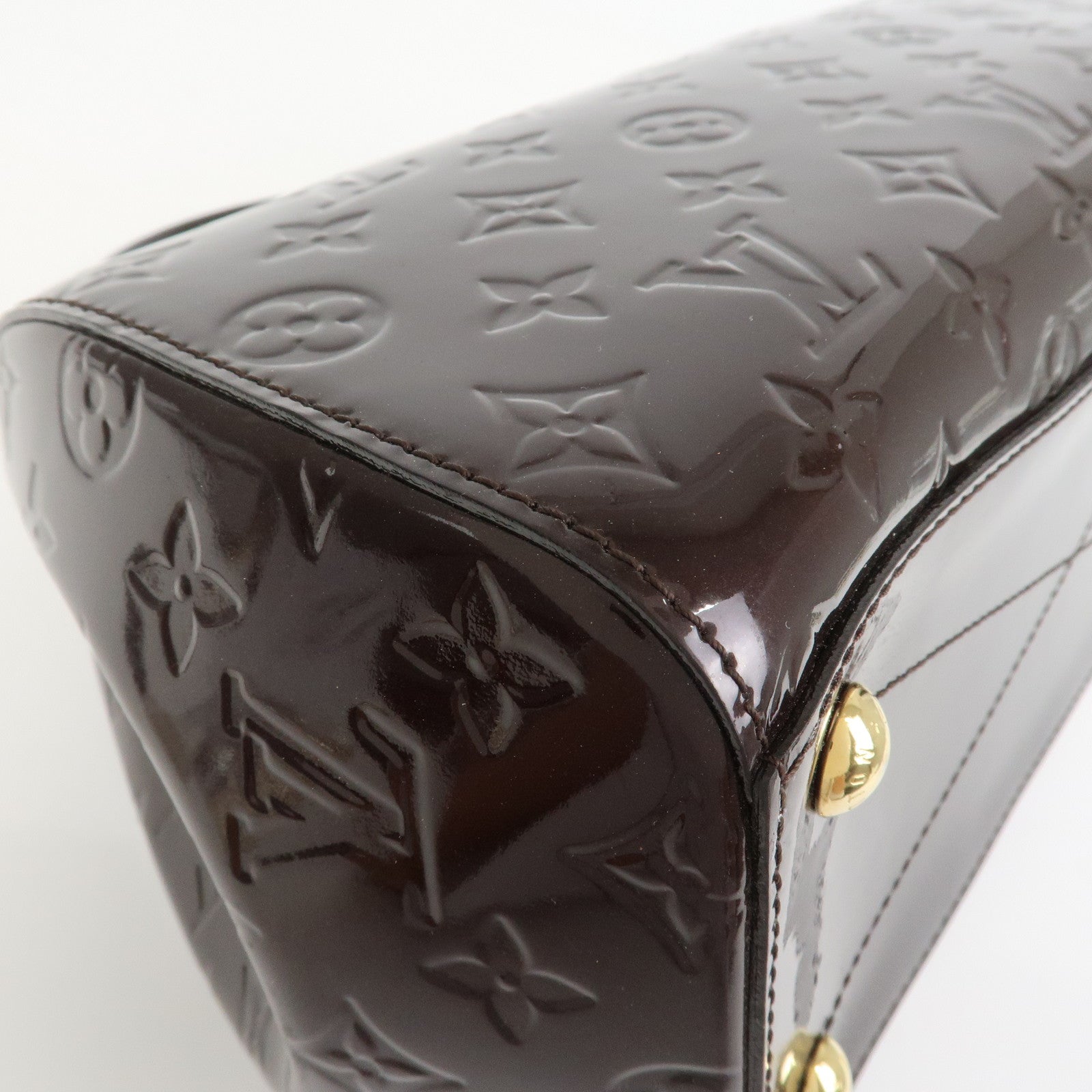 Louis Vuitton Monogram Vernis Montana Hand Bag Amarante M90057