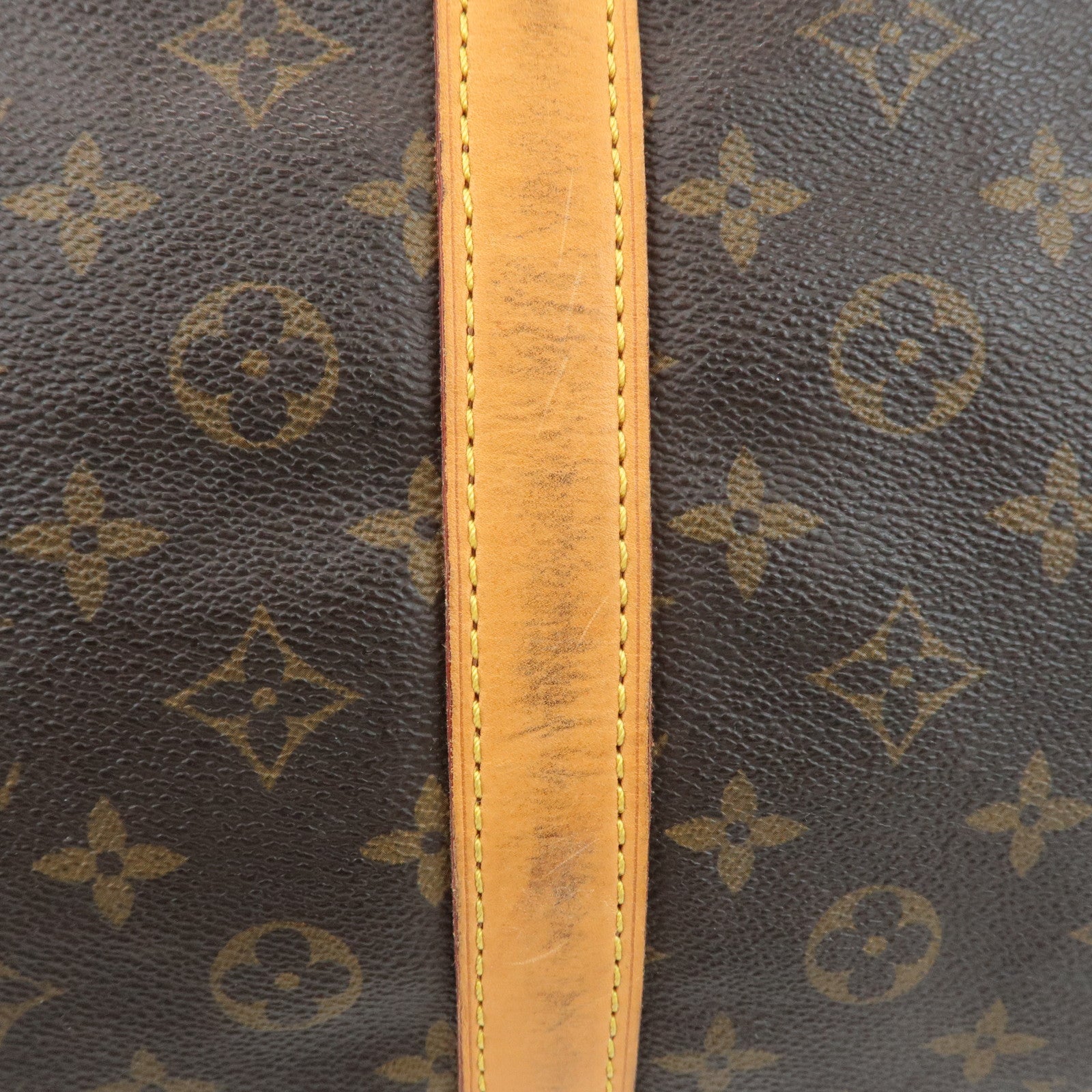 Louis Vuitton Monogram Keep All 60 Boston Bag Hand Bag Brown M41422 Used