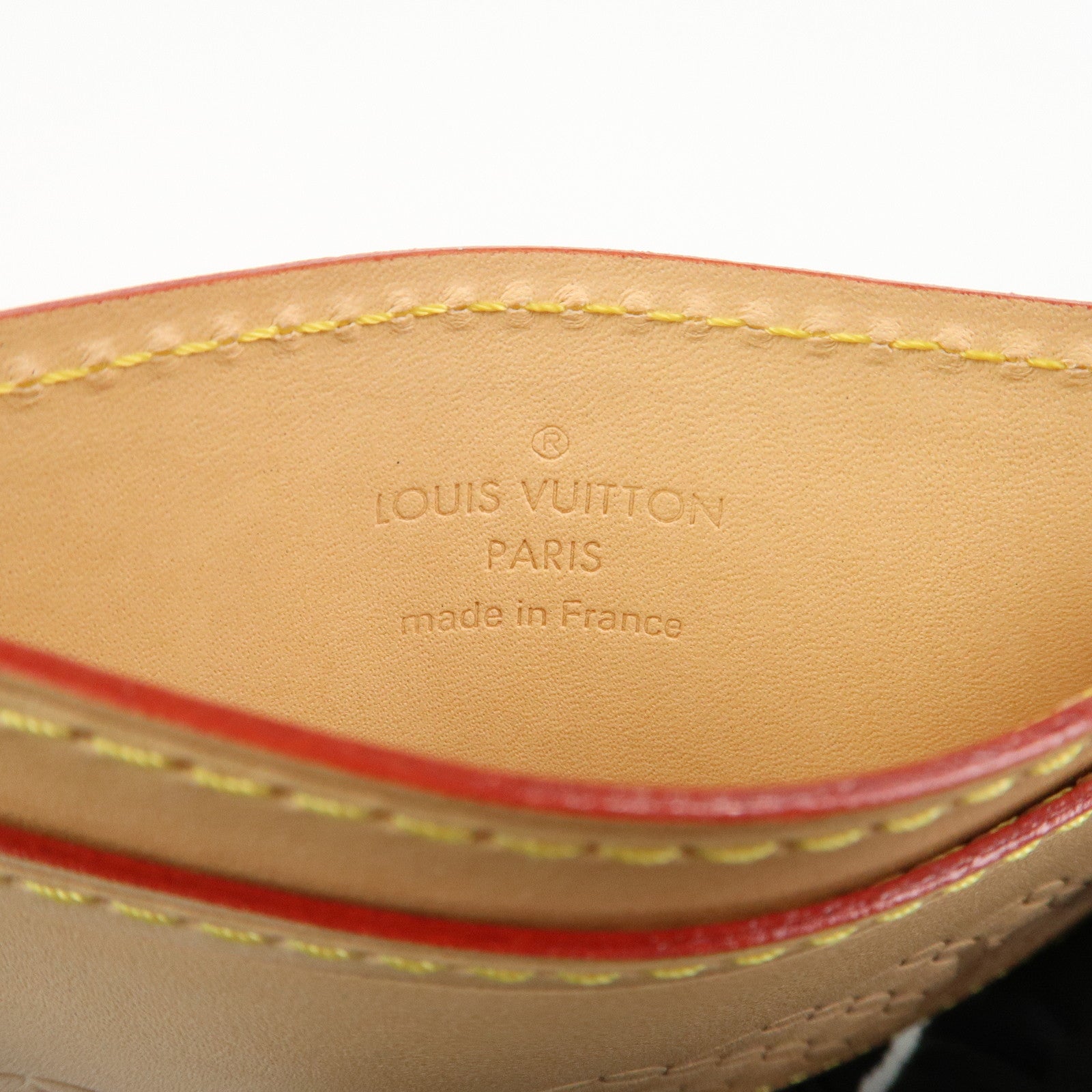 Louis Vuitton Nume Leather Card Case Card Holder Natural