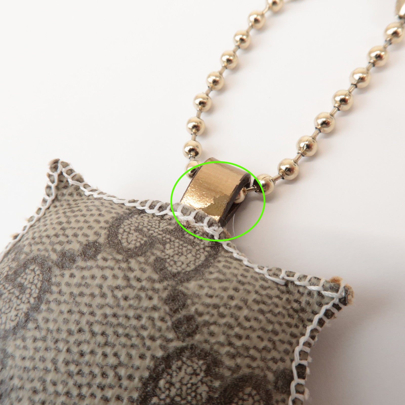 GUCCI Set of 2 Sherry GG Plus Gucciori Cat Chihuahua Key Charm