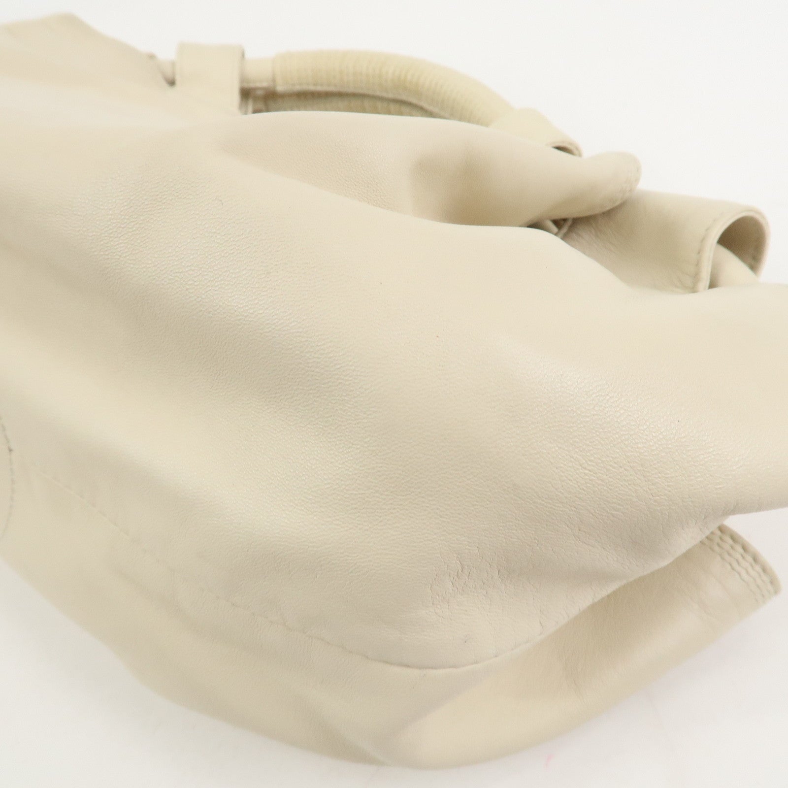 LOEWE Anagram Logo Nappa Aire Leather Hand Bag Ivory