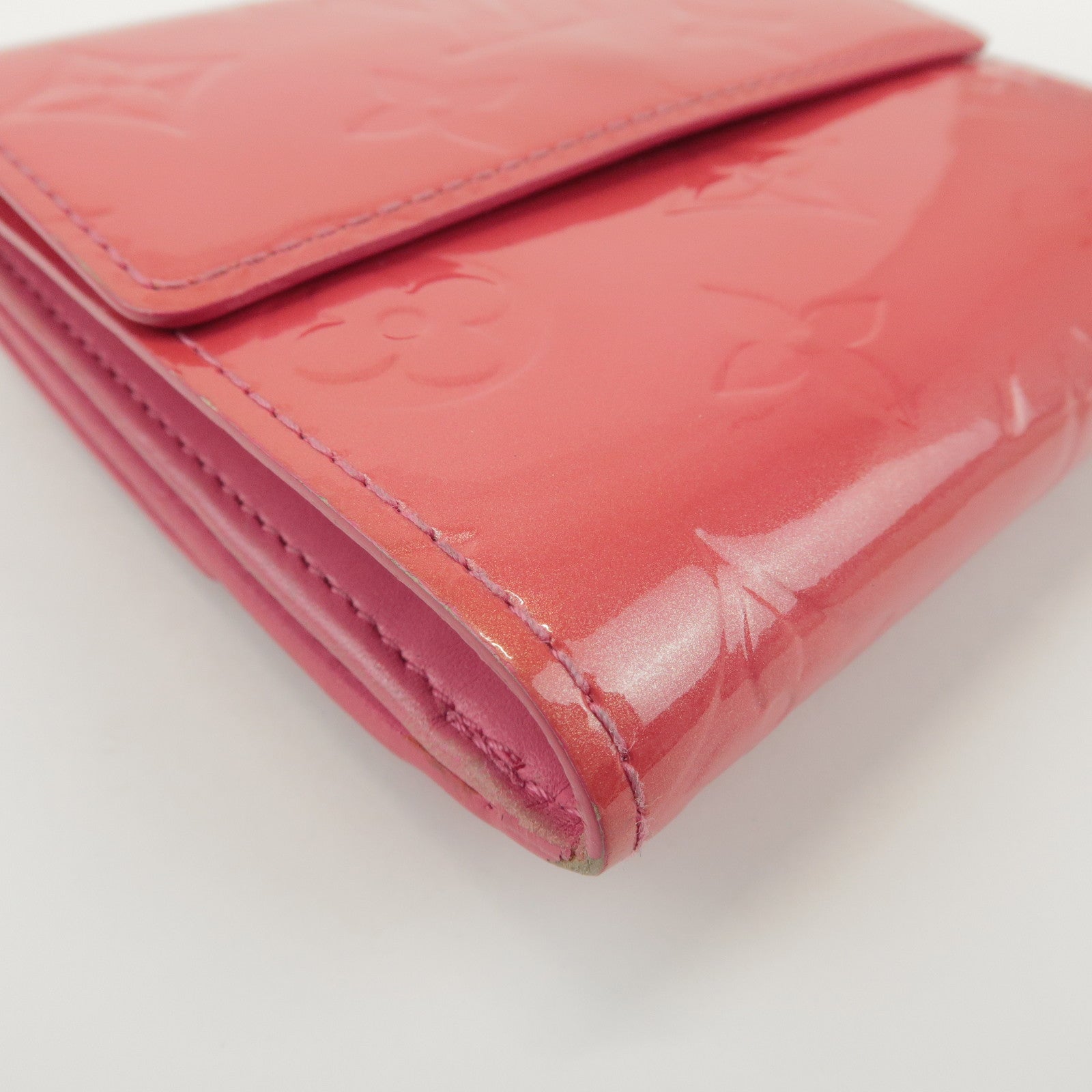 Louis Vuitton Vernis Porte Monnaie Billets Cartes Crédit M9139F